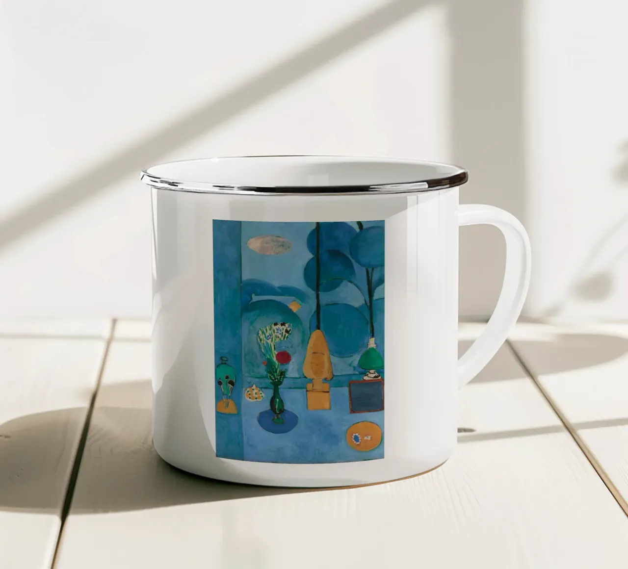 vaso chitarra e piatto da portata tazza in smalto da briyan shop