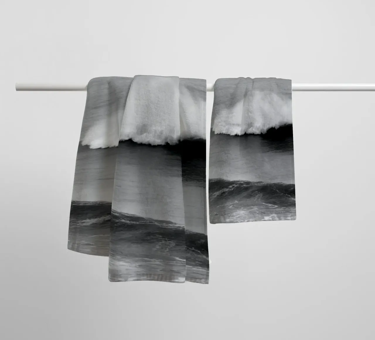 Minimal Waves asciugamano da bagno da Fjöllart