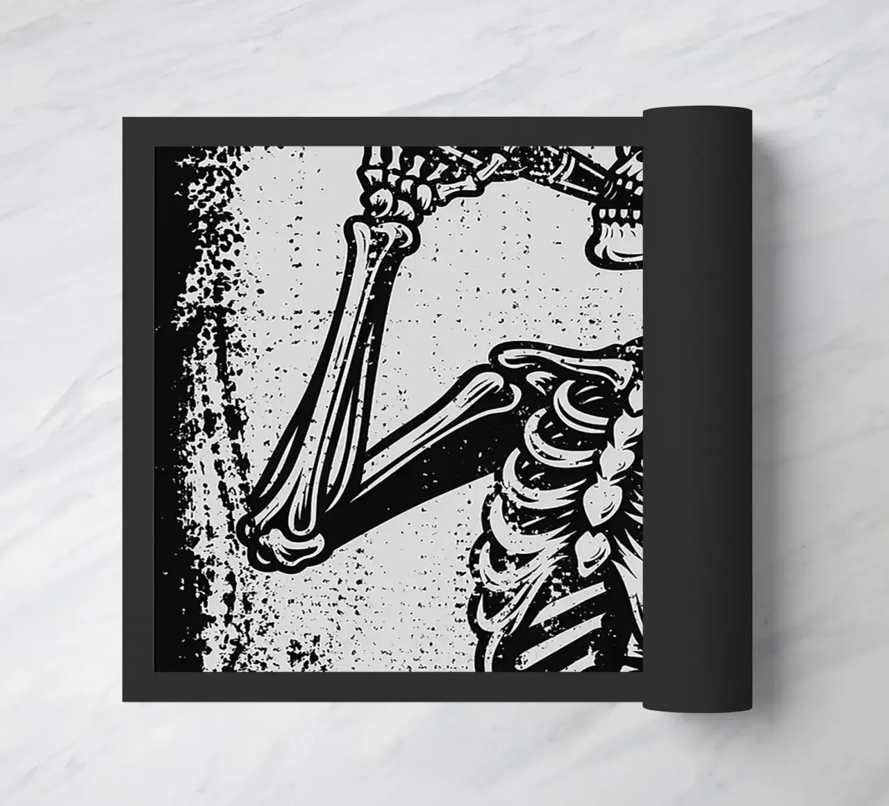scheletro bottiglia da bere anatomia umana zerbino da Rick Thompson
