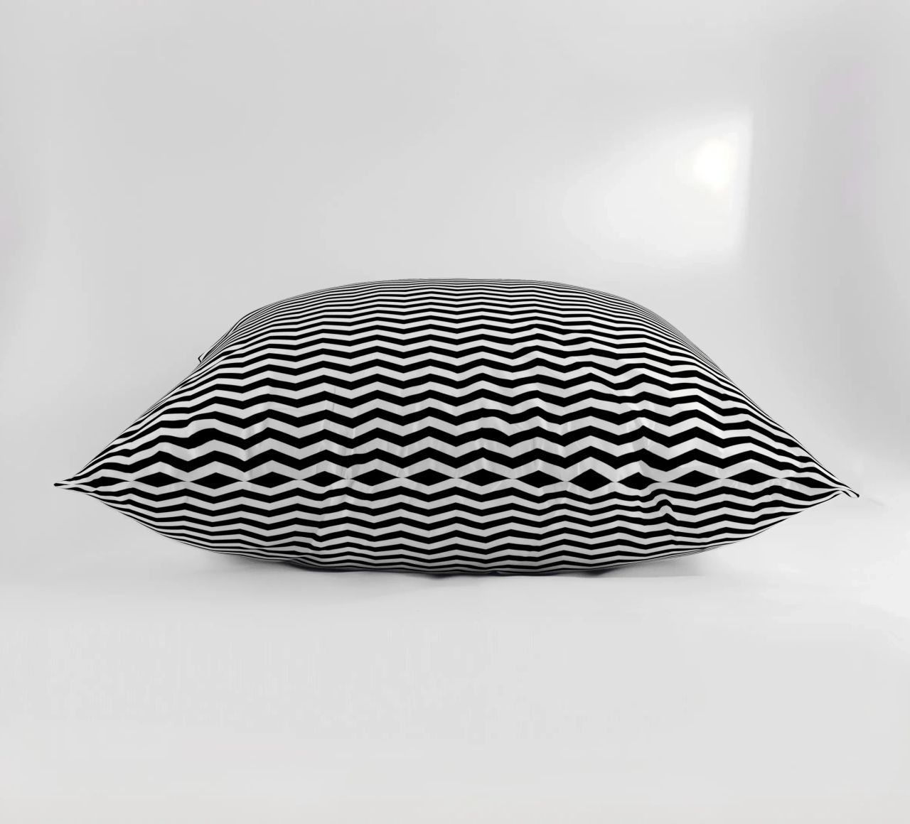 Minimal Chic Basic Chevron Pattern | Bianco e nero cuscino da Beauty in Simplicity