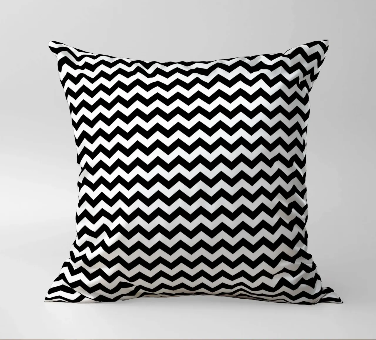 Minimal Chic Basic Chevron Pattern | Bianco e nero cuscino da Beauty in Simplicity