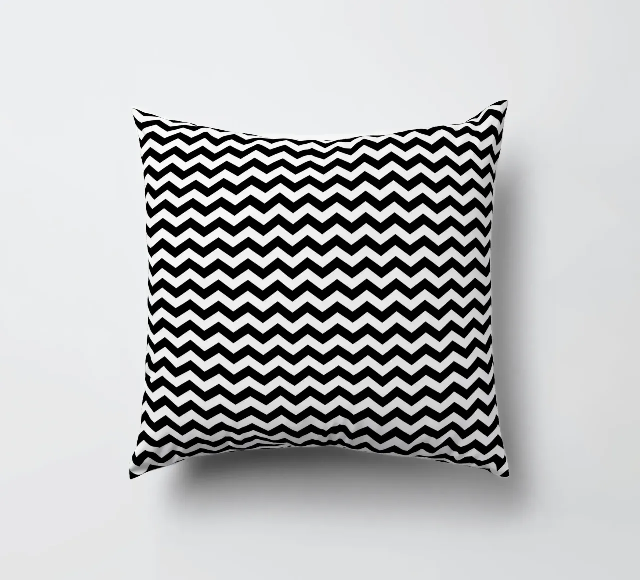 Minimal Chic Basic Chevron Pattern | Bianco e nero cuscino da Beauty in Simplicity