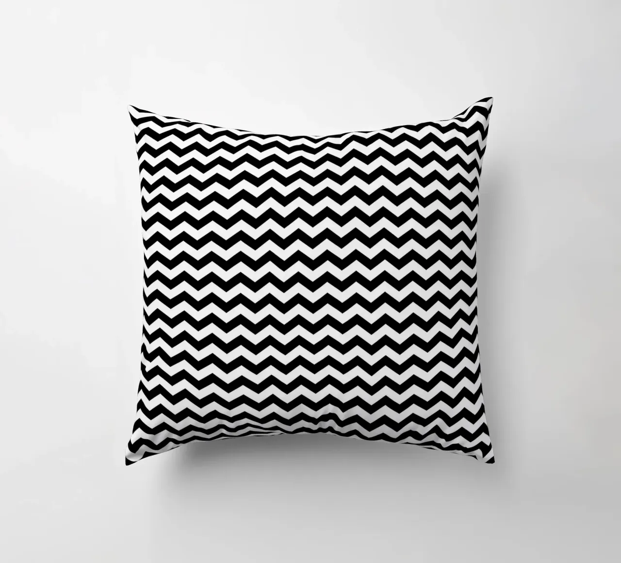 Minimal Chic Basic Chevron Pattern | Bianco e nero cuscino da Beauty in Simplicity