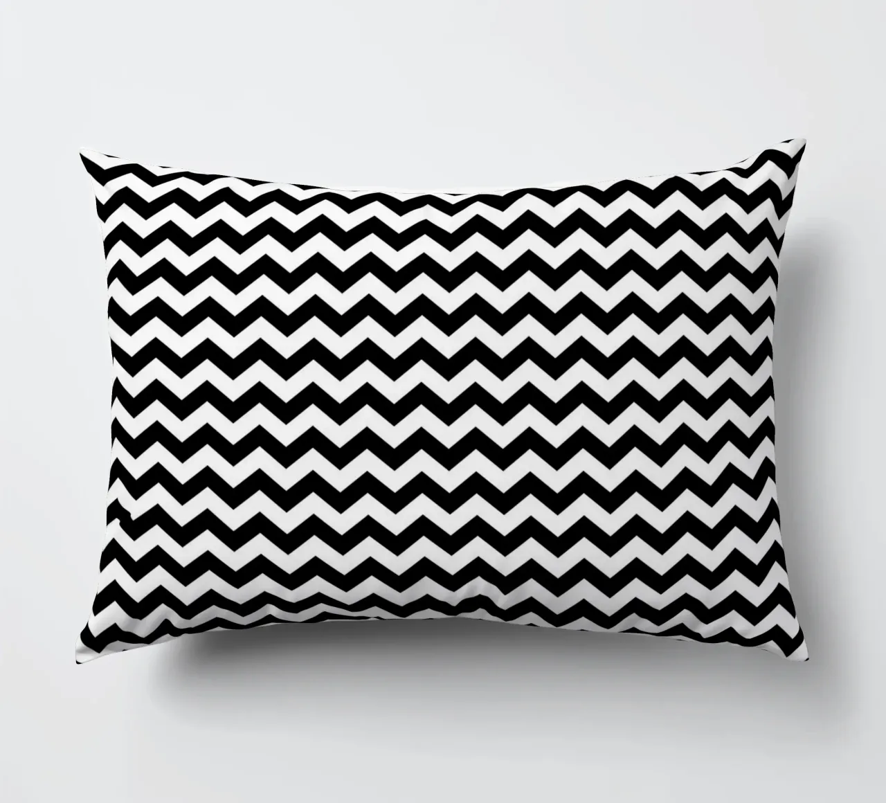 Minimal Chic Basic Chevron Pattern | Bianco e nero cuscino da Beauty in Simplicity
