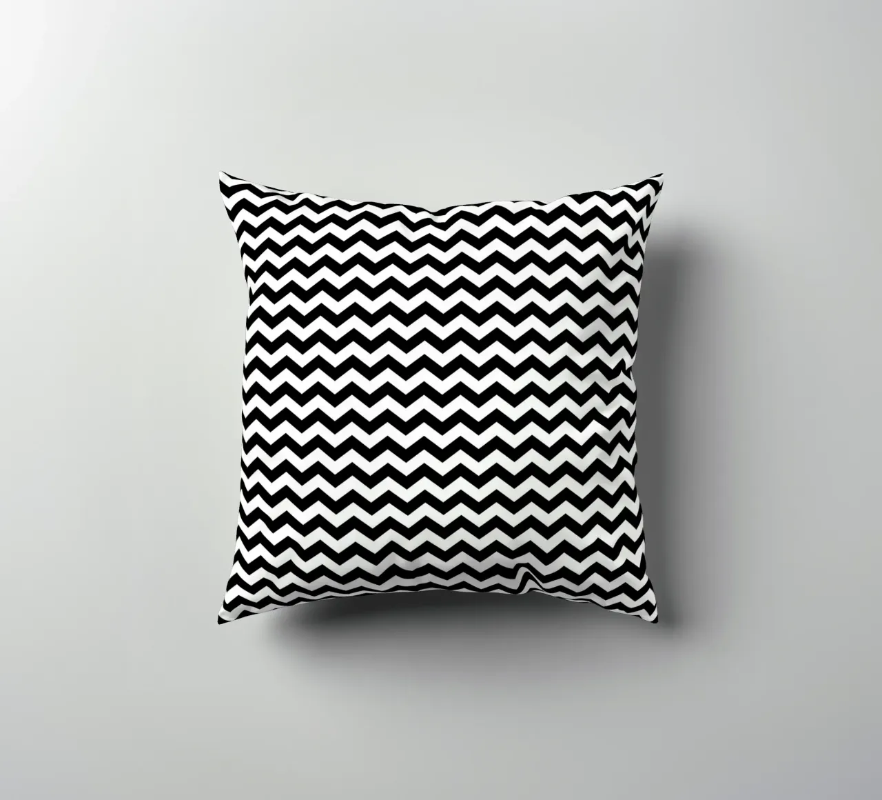 Minimal Chic Basic Chevron Pattern | Bianco e nero cuscino da Beauty in Simplicity