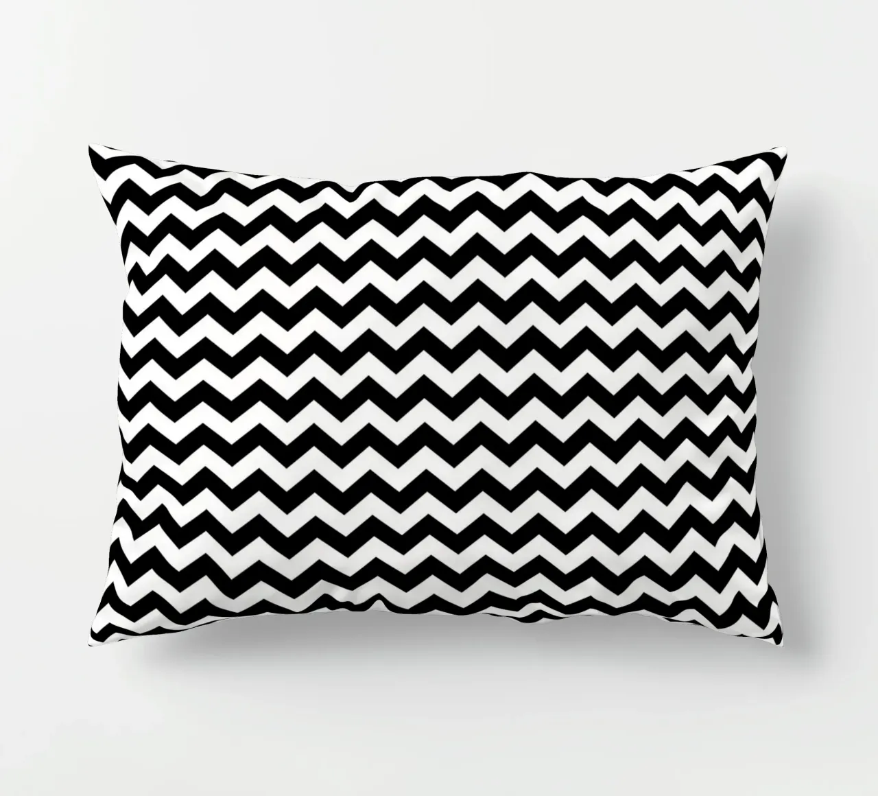 Minimal Chic Basic Chevron Pattern | Bianco e nero cuscino da Beauty in Simplicity