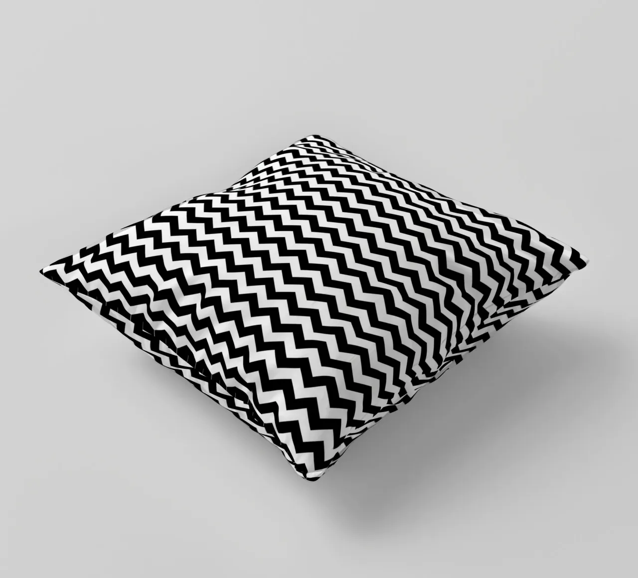 Minimal Chic Basic Chevron Pattern | Bianco e nero cuscino da Beauty in Simplicity
