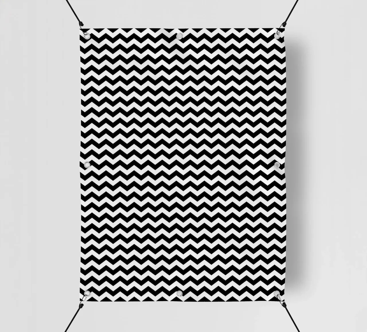 Minimal Chic Basic Chevron Pattern | Bianco e nero telo in pvc da Beauty in Simplicity