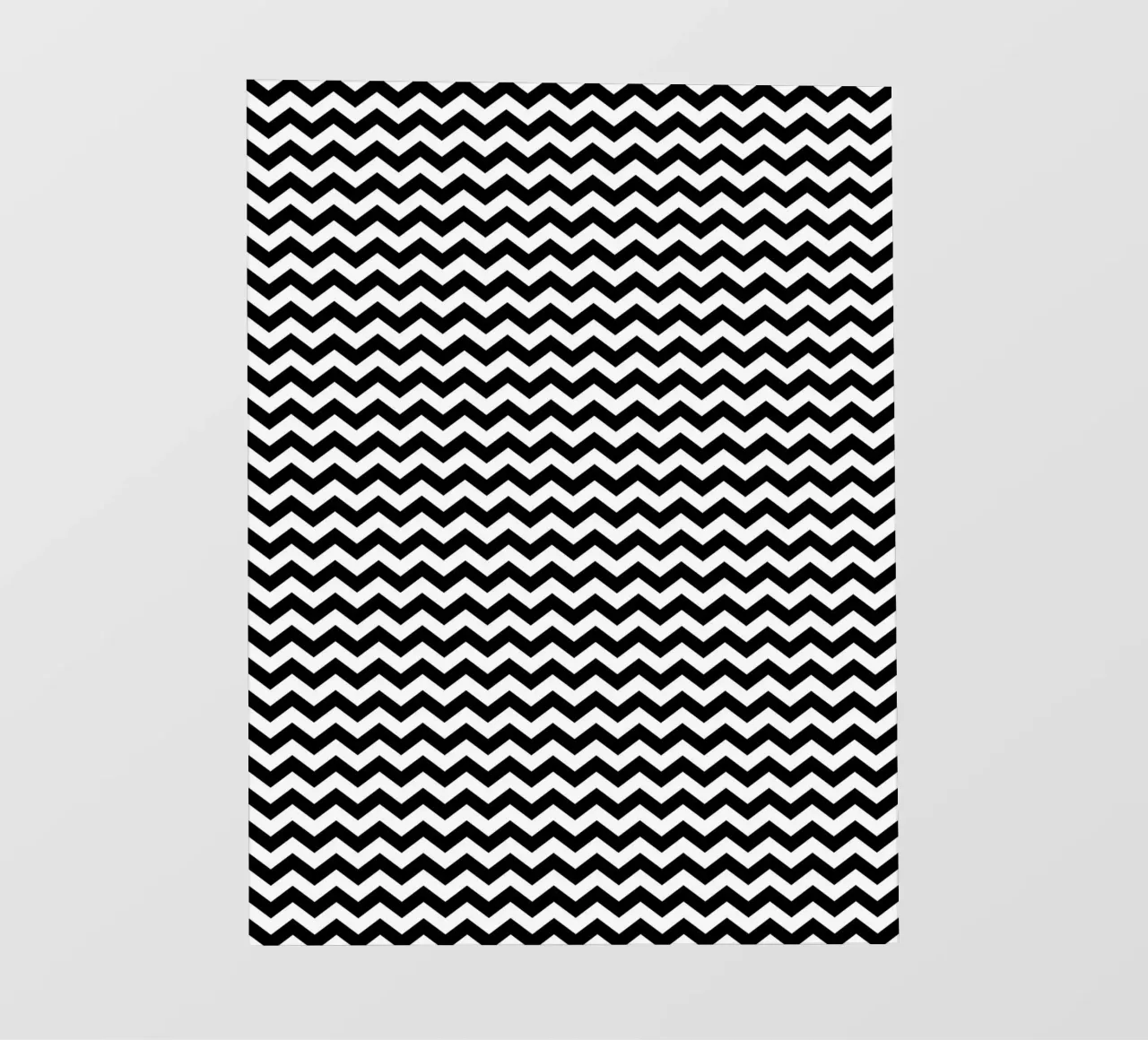 Minimal Chic Basic Chevron-Muster | Schwarz und Weiß PVC Plane von Beauty in Simplicity