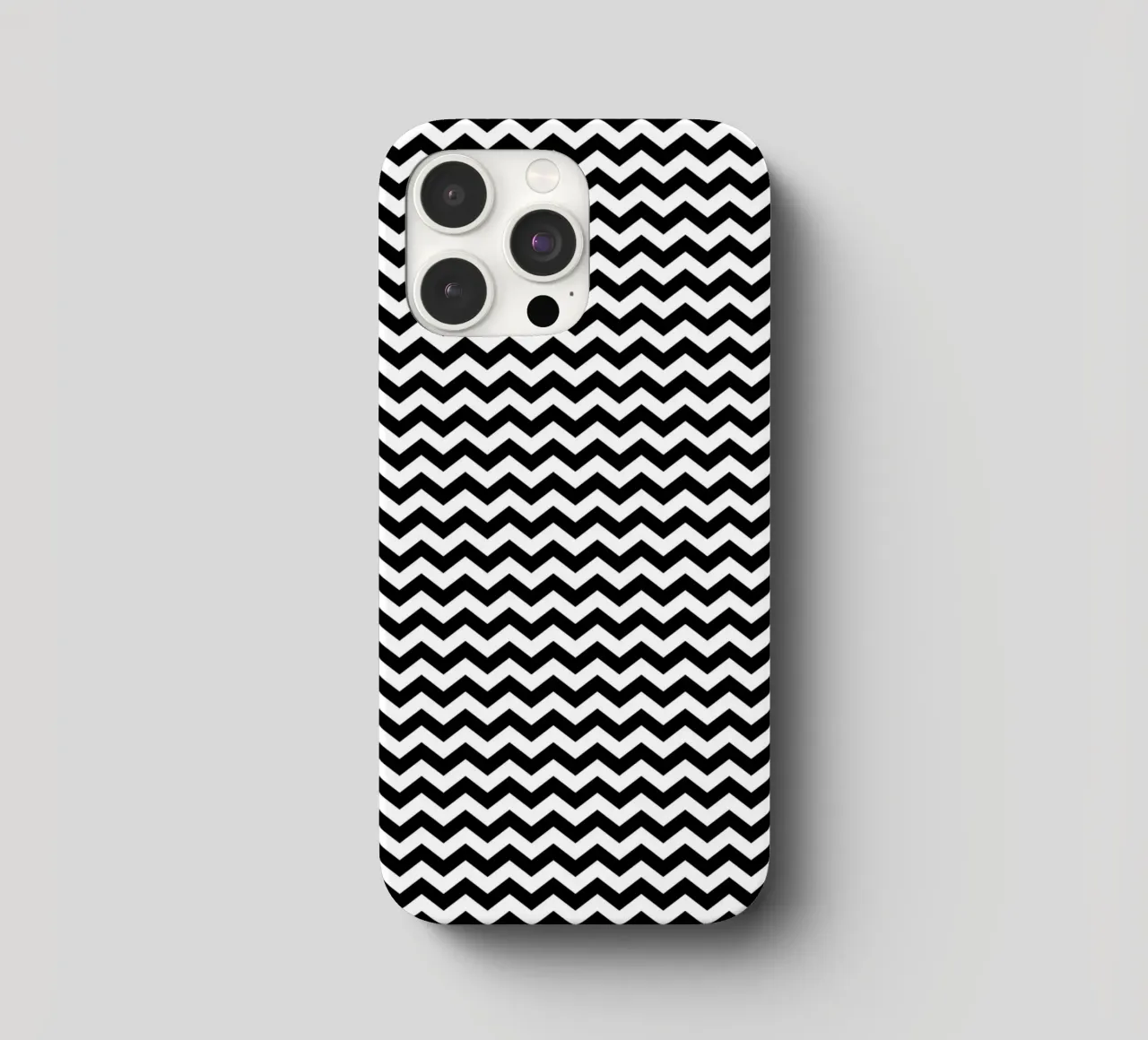 Minimal Chic Basic Chevron Pattern | Bianco e nero cover iphone da Beauty in Simplicity