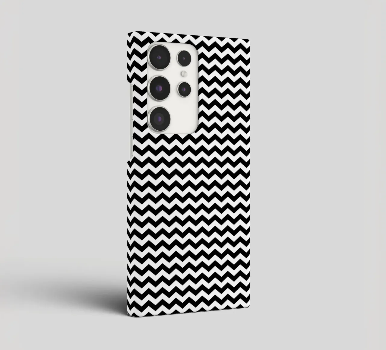 Minimal Chic Basic Chevron Pattern | Bianco e nero cover samsung da Beauty in Simplicity