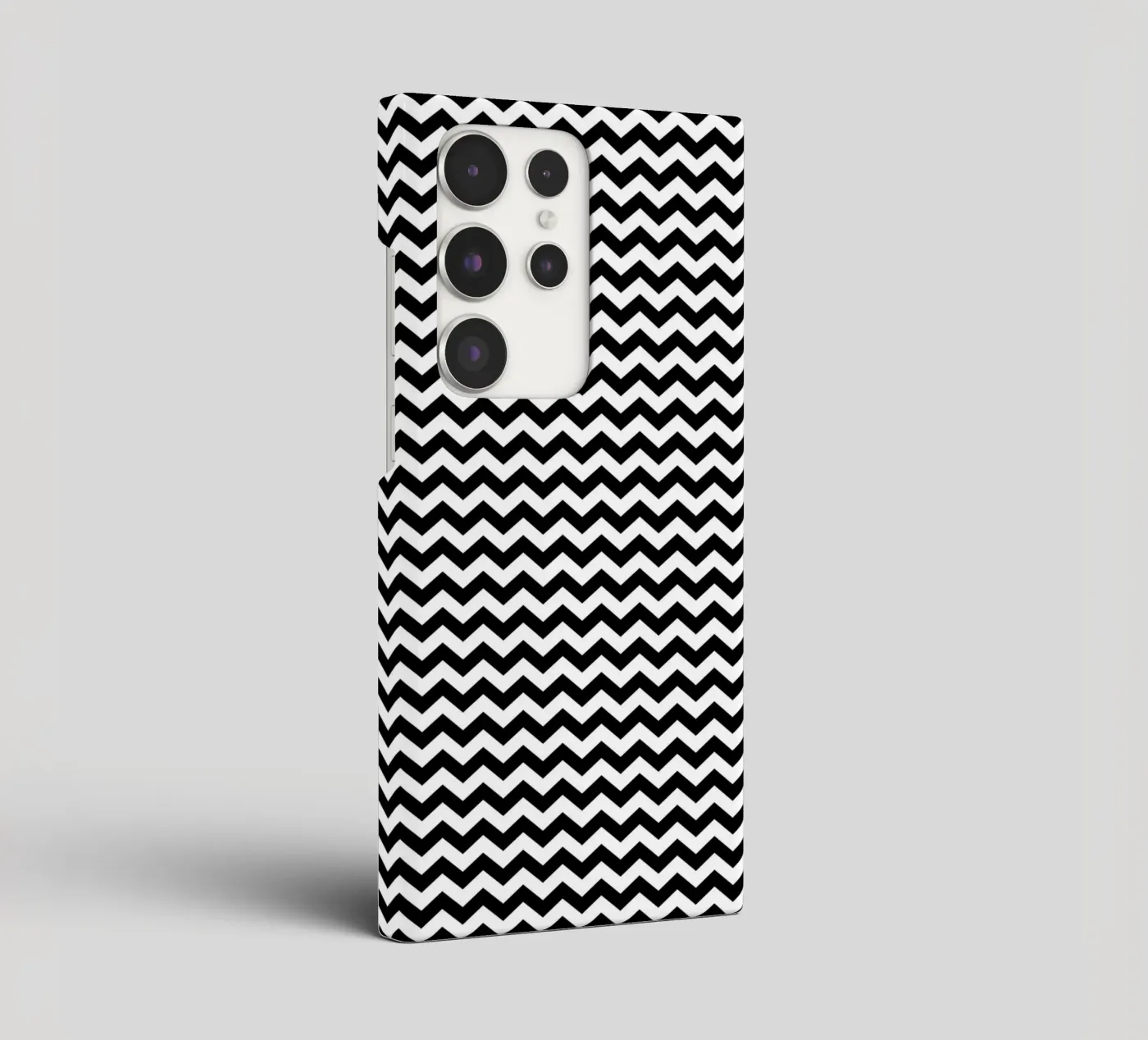 Minimal Chic Basis Chevron Patroon | Zwart Wit samsung hoesje van Beauty in Simplicity
