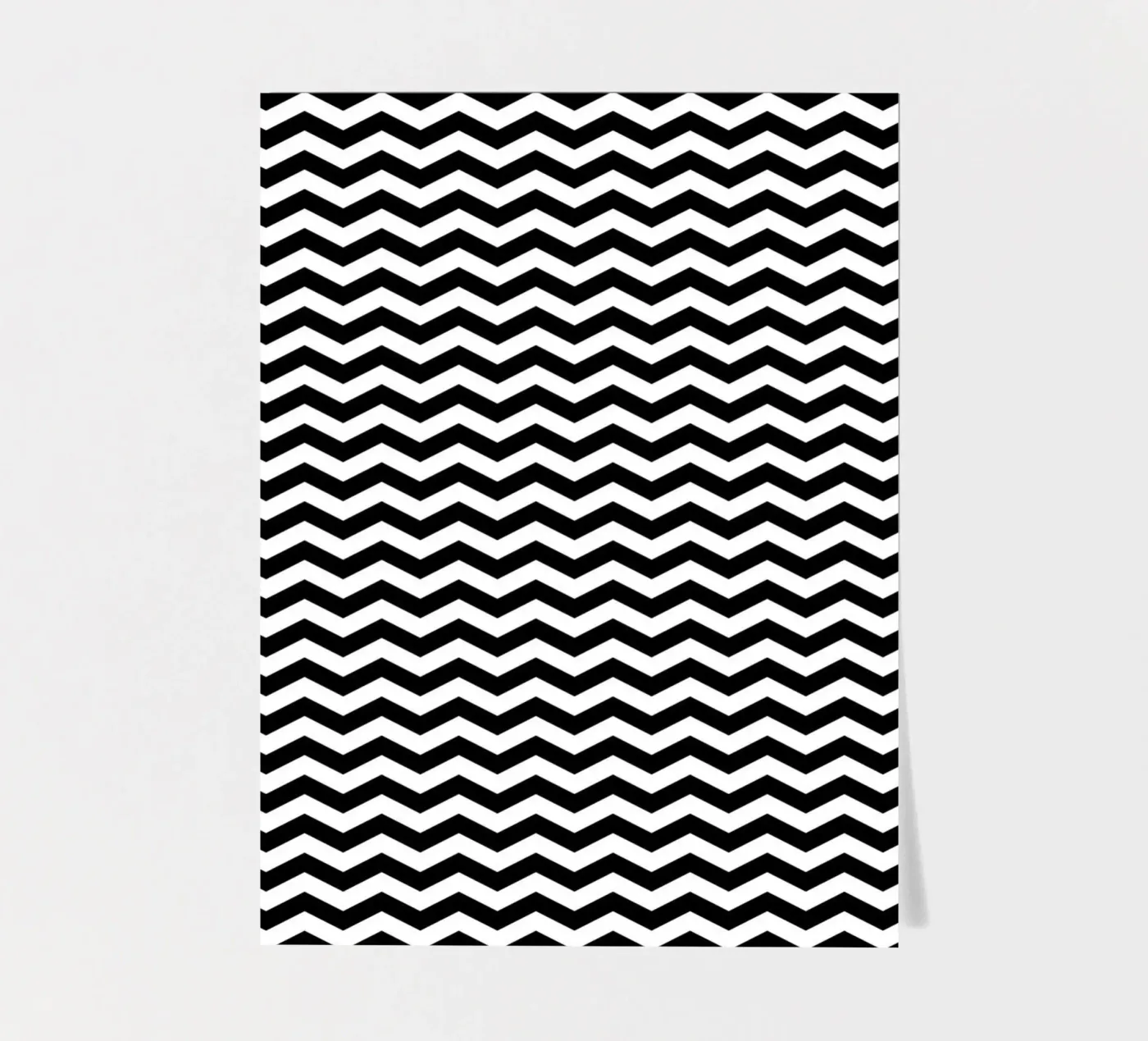 Minimal Chic Basic Chevron-Muster | Schwarz und Weiß Stickerbogen von Beauty in Simplicity
