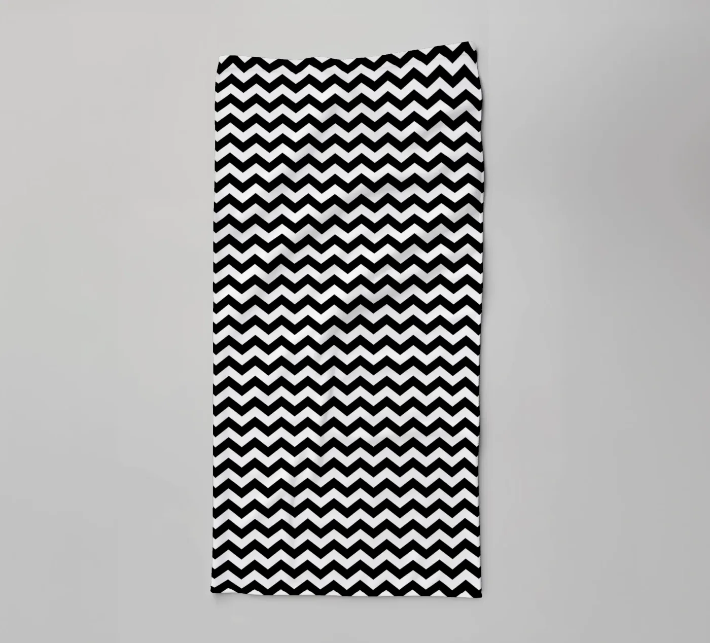 Minimal Chic Basic Chevron Pattern | Black and White towel by Beauty in Simplicity