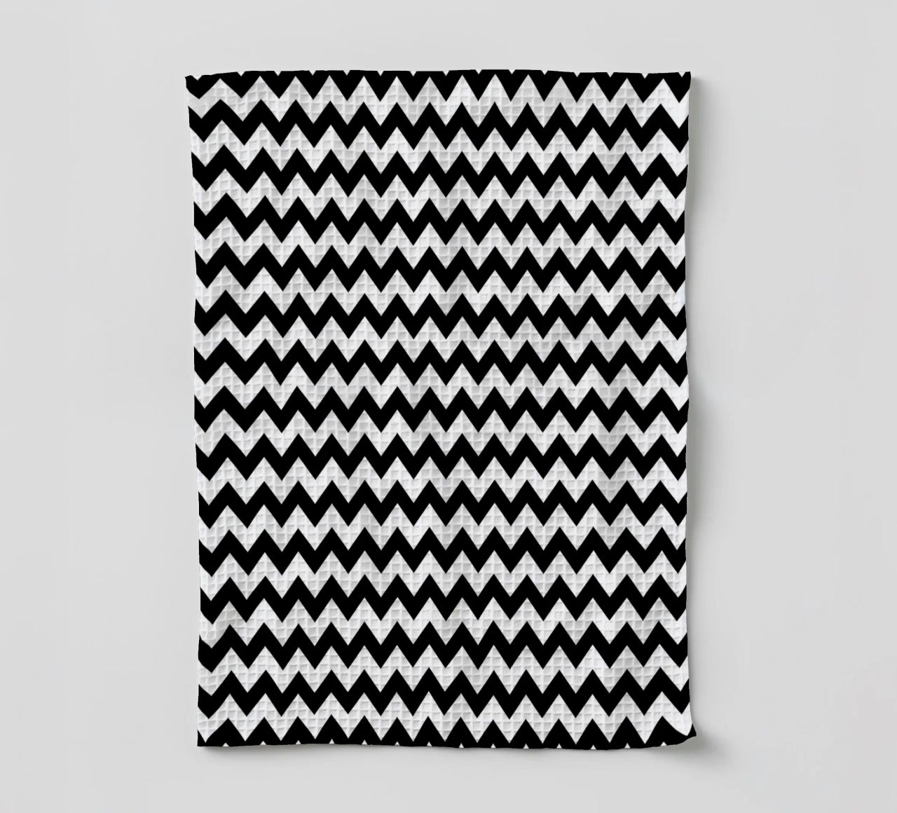 Minimal Chic Basic Chevron Pattern | Bianco e nero canovaccio da cucina da Beauty in Simplicity