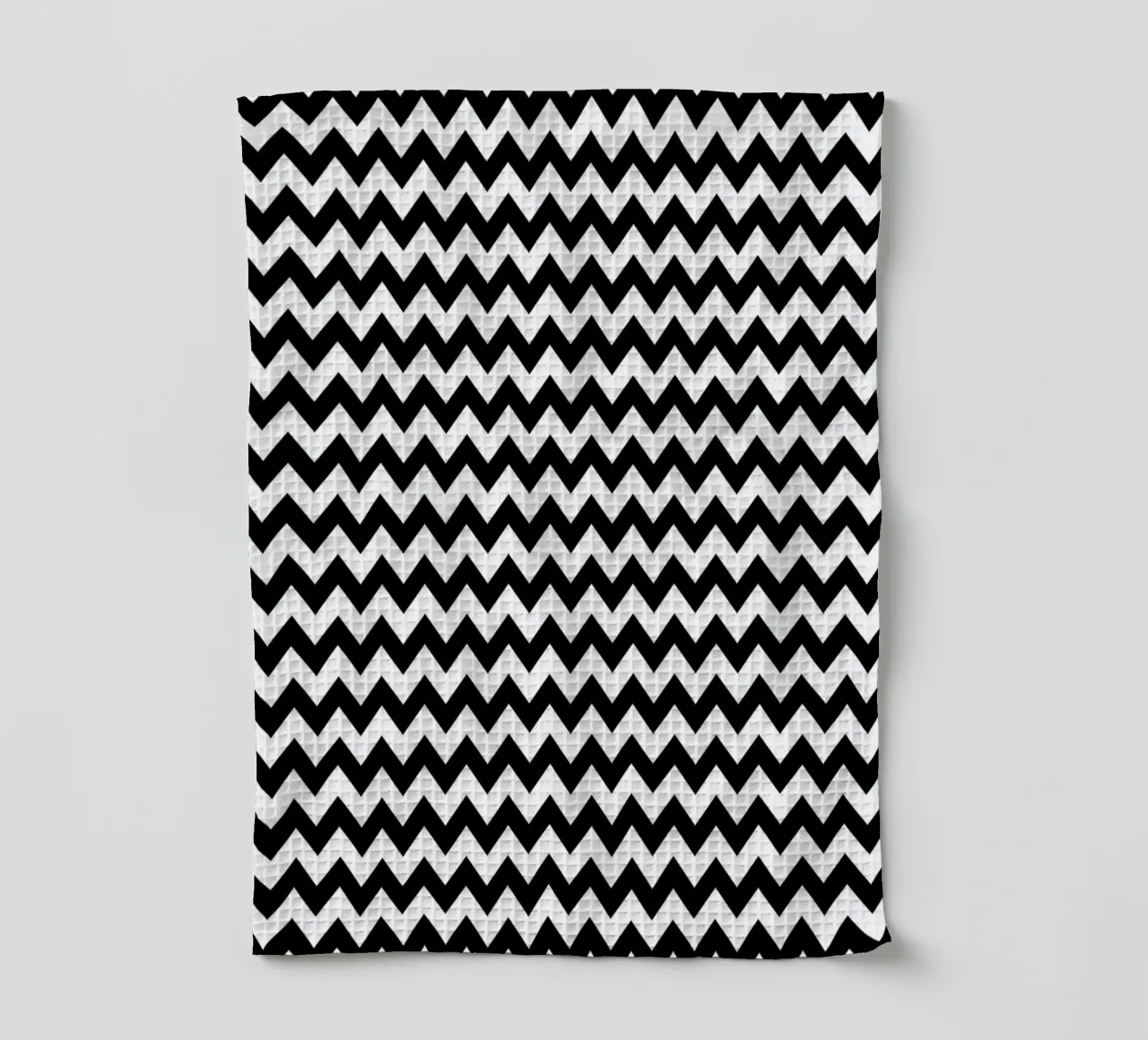 Minimal Chic Basic Chevron-Muster | Schwarz und Weiß Geschirrtuch von Beauty in Simplicity