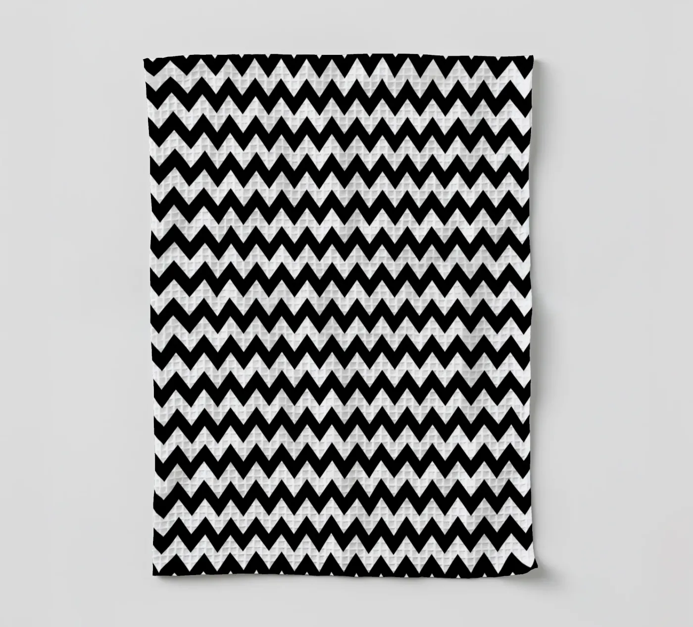 Minimal Chic Basic Chevron Pattern | Black and White tea towel by Beauty in Simplicity