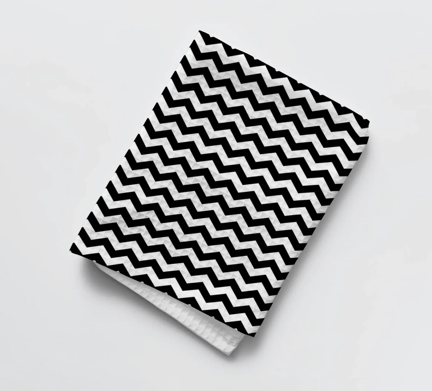 Minimal Chic Basic Chevron Pattern | Black and White tea towel by Beauty in Simplicity