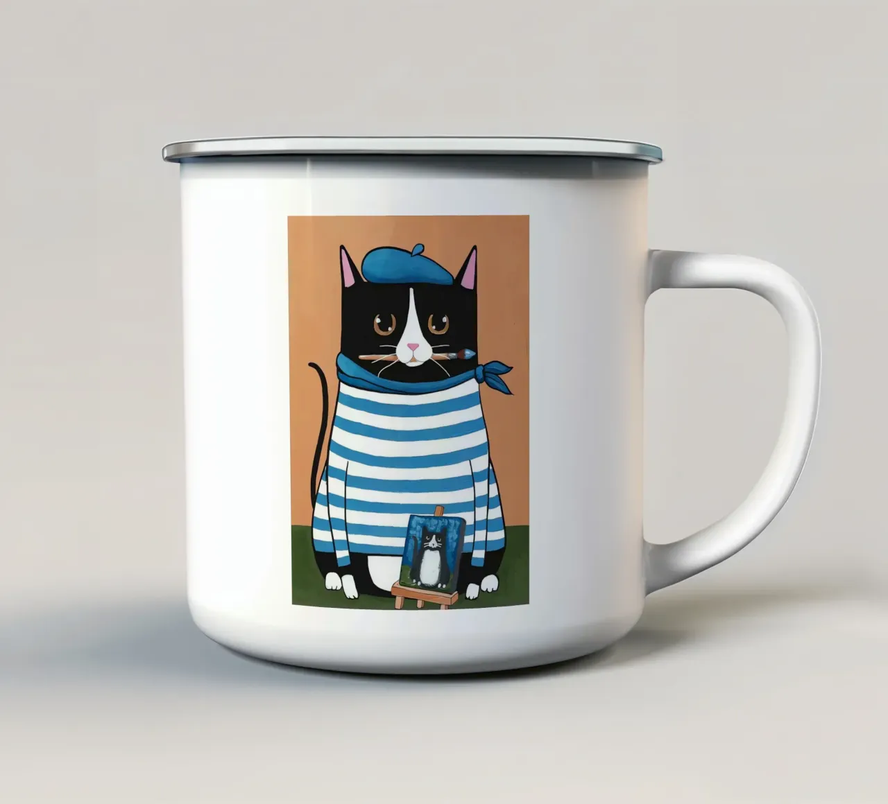 Pierre il Francese tazza in smalto da Arjun