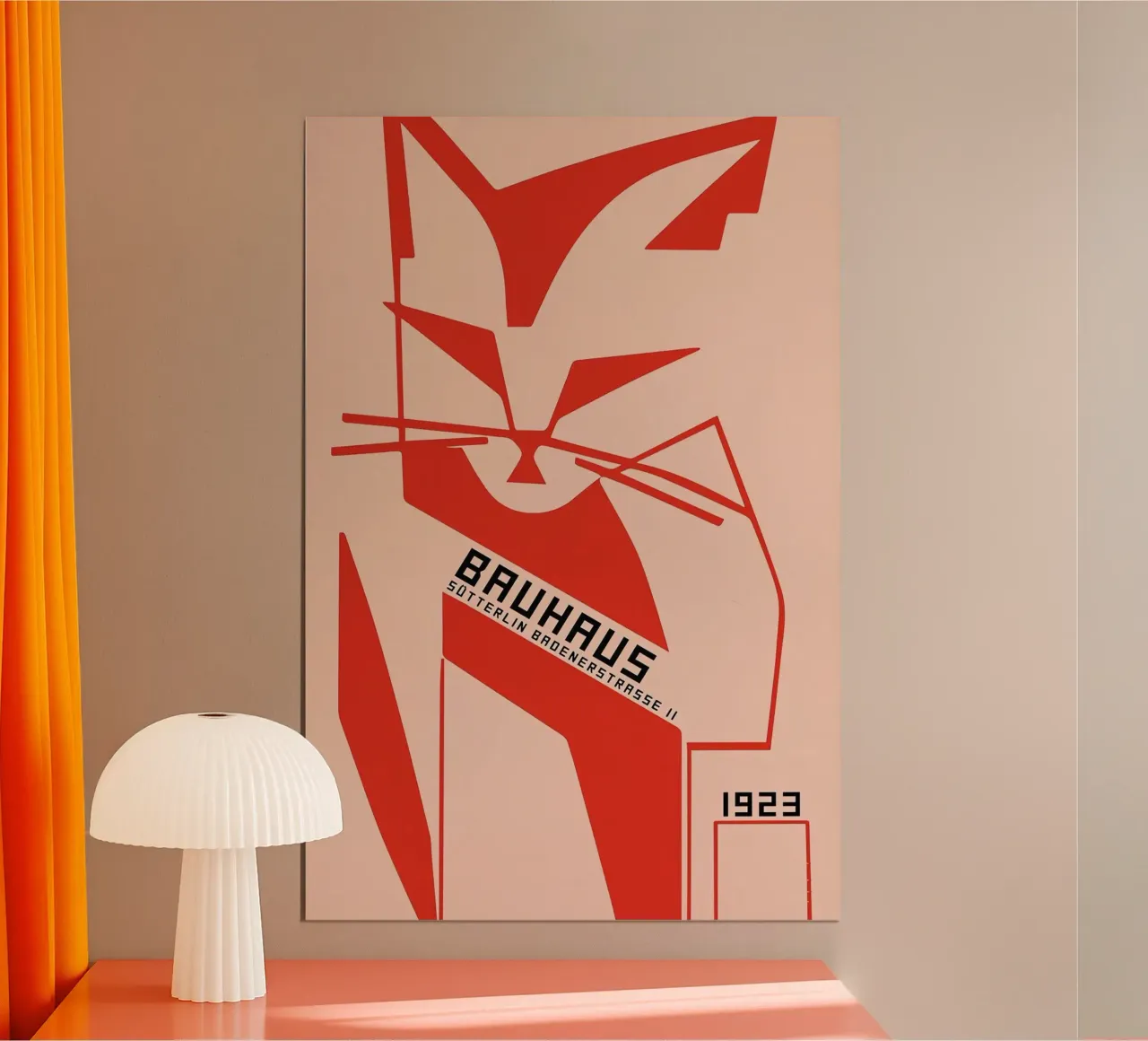Gatto Bauhaus poster da Arjun