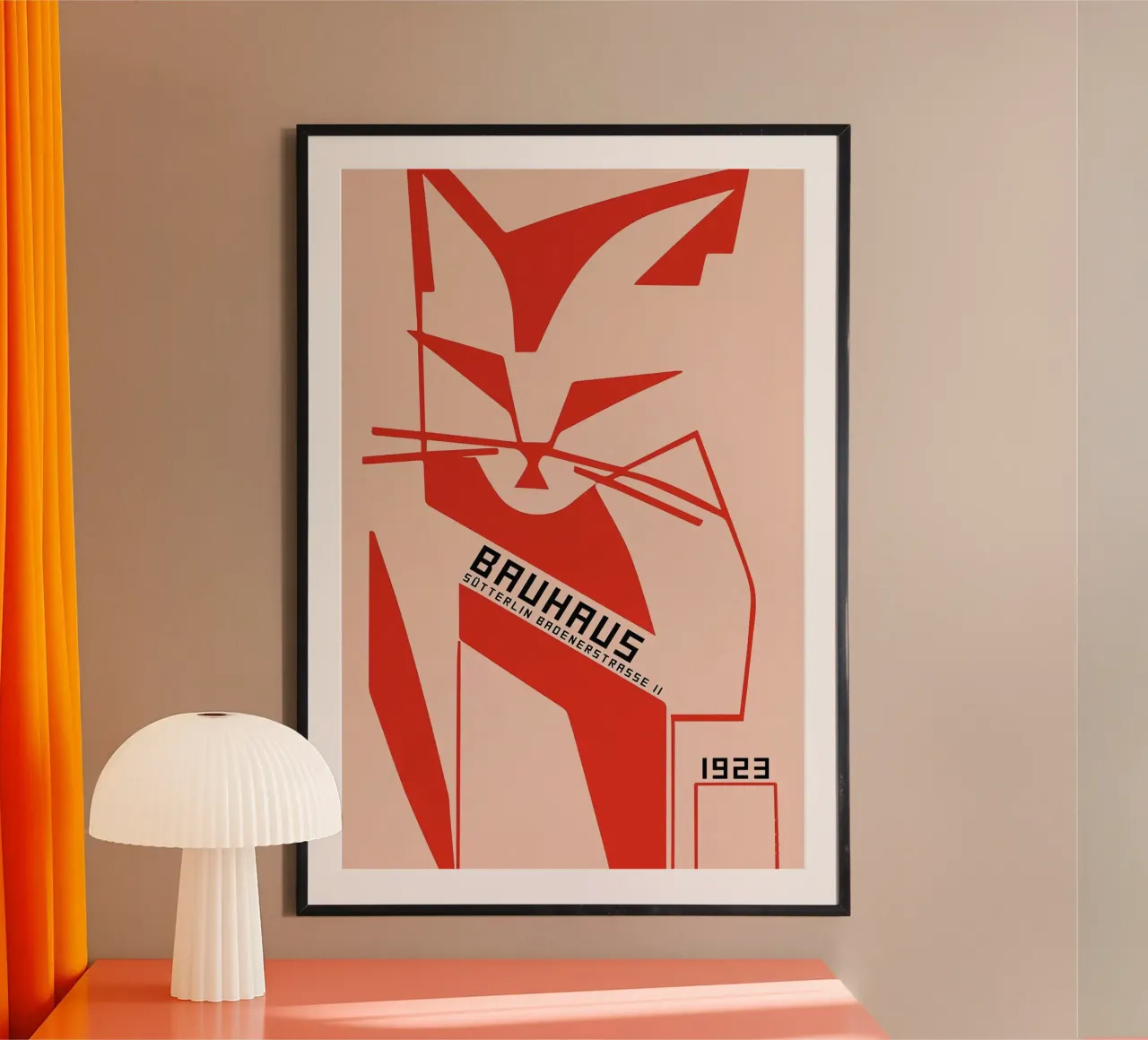 Gatto Bauhaus poster da Arjun