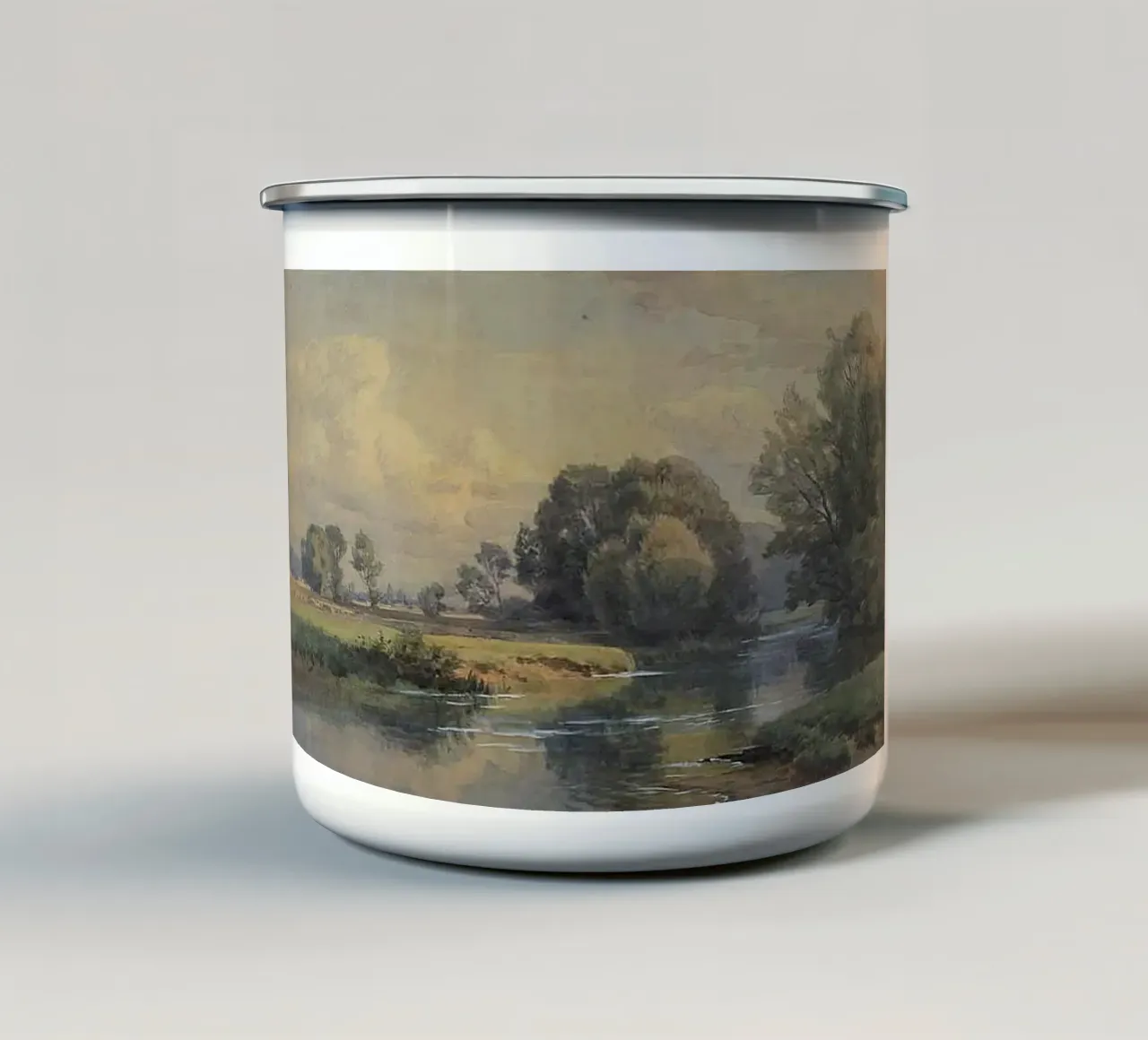 un albero che cresce fitto tazza in smalto da pleceng shope