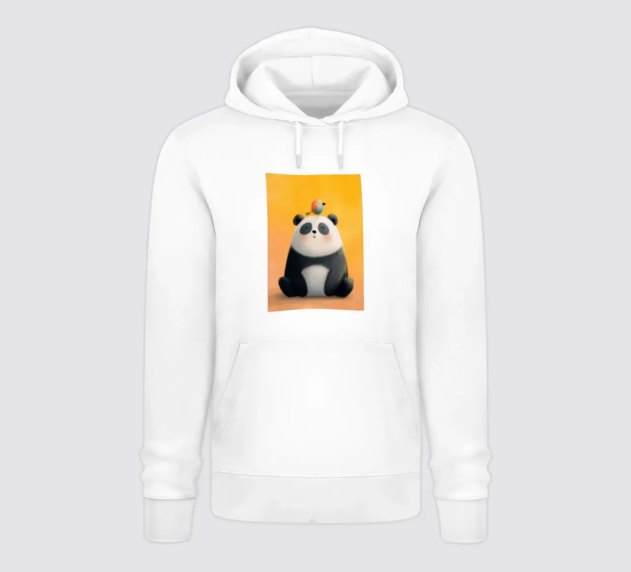 Panda and the Little Bird felpa con cappuccio da Kiara