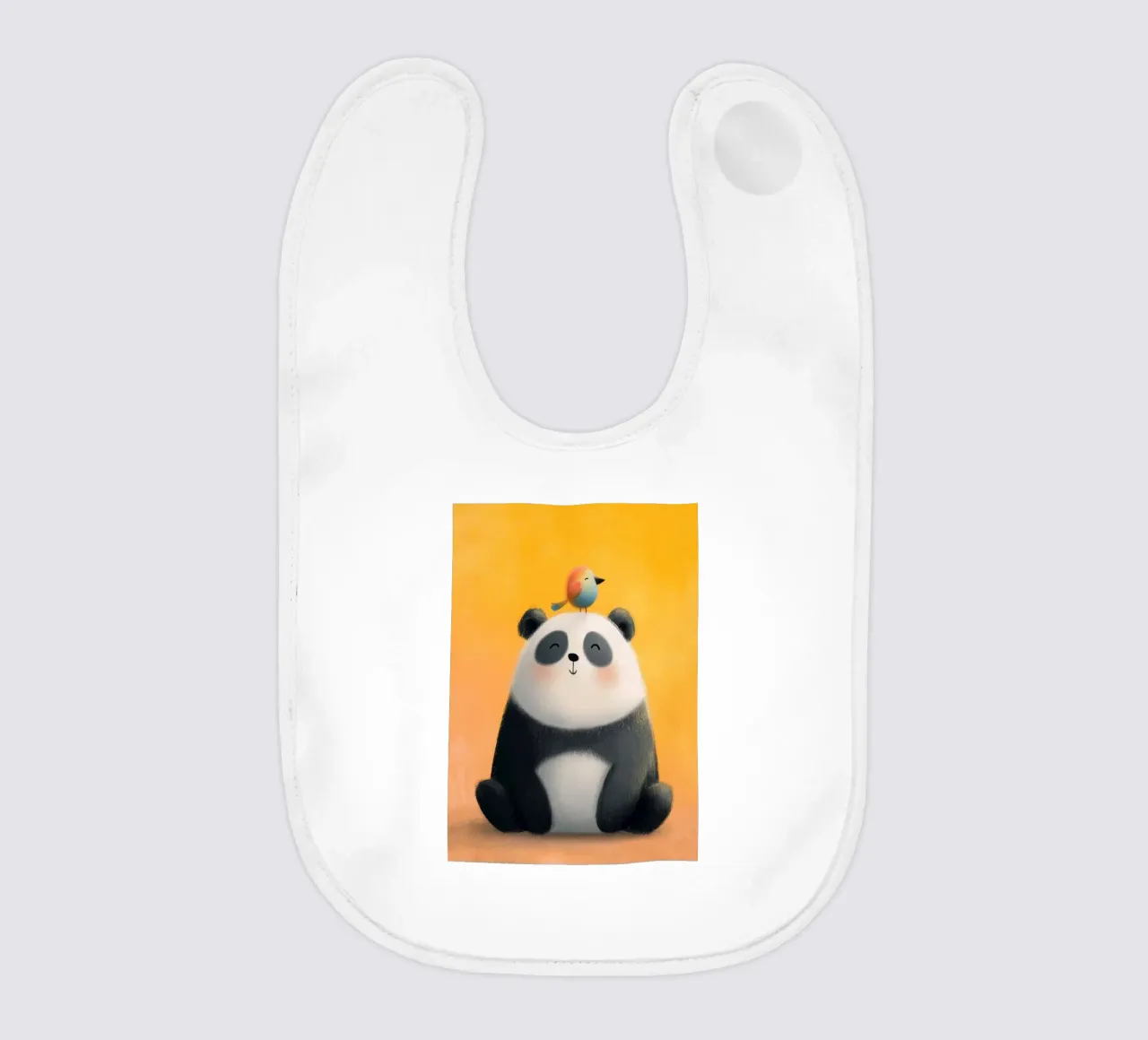 Panda and the Little Bird bavaglino da Kiara