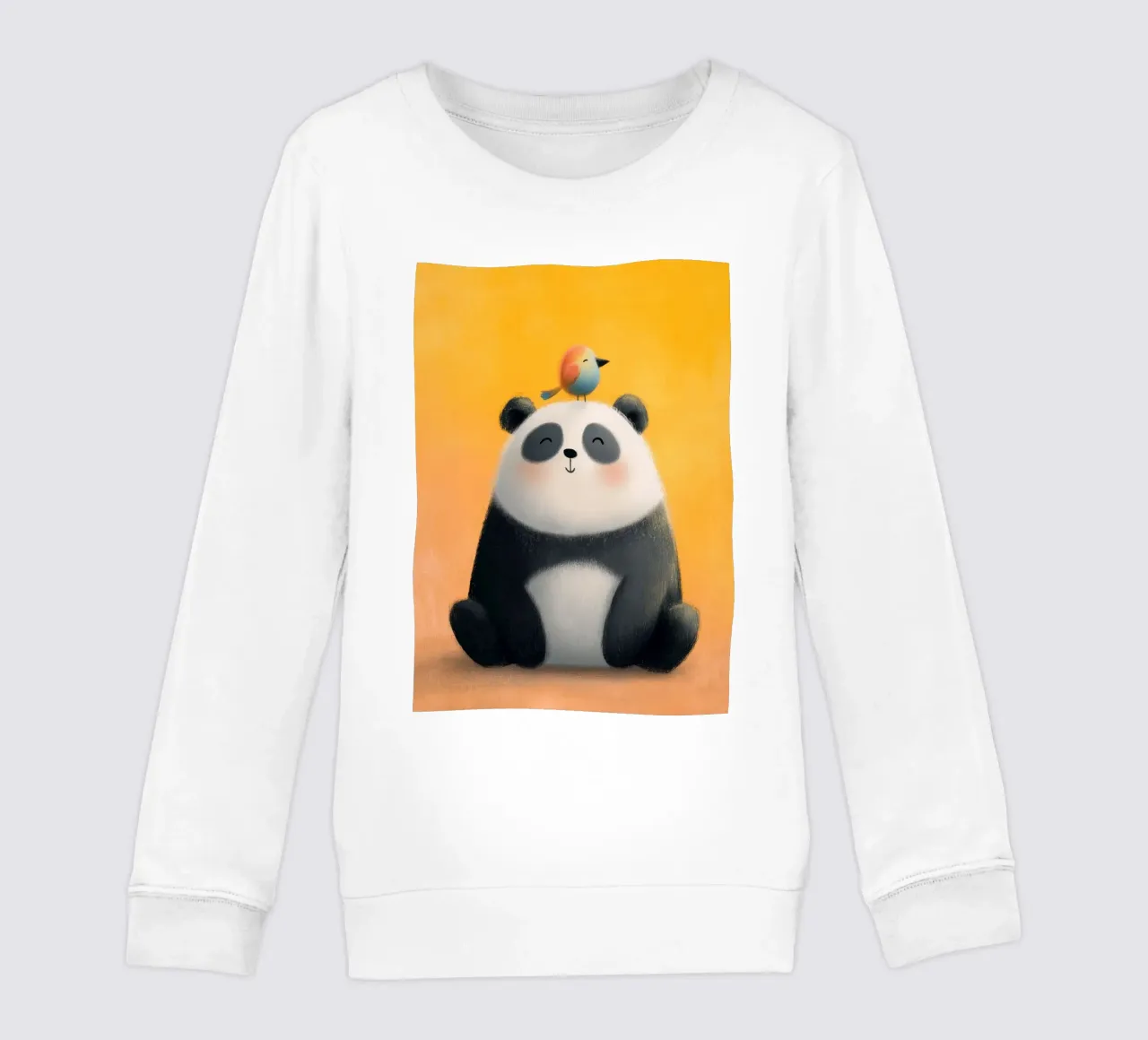 Panda and the Little Bird felpa bambino da Kiara