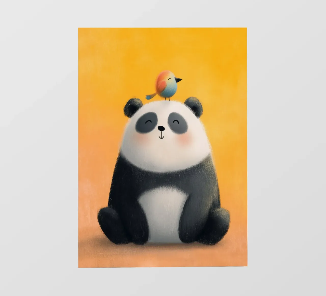 Panda and the Little Bird pellicola backlit da Kiara