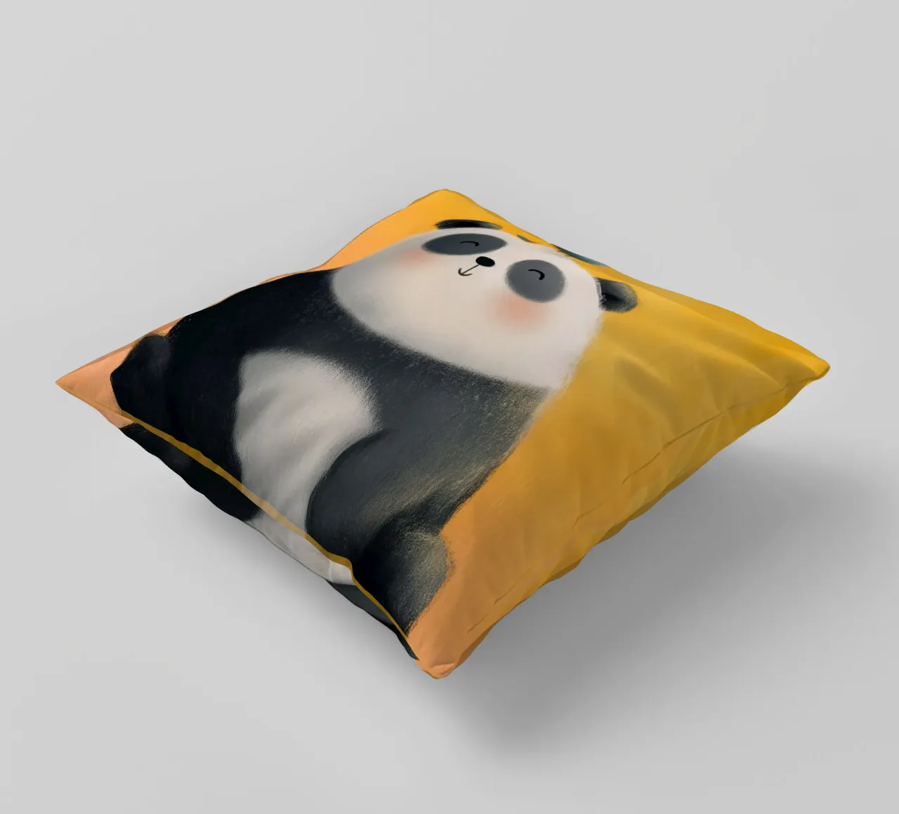 Panda and the Little Bird cuscino da Kiara