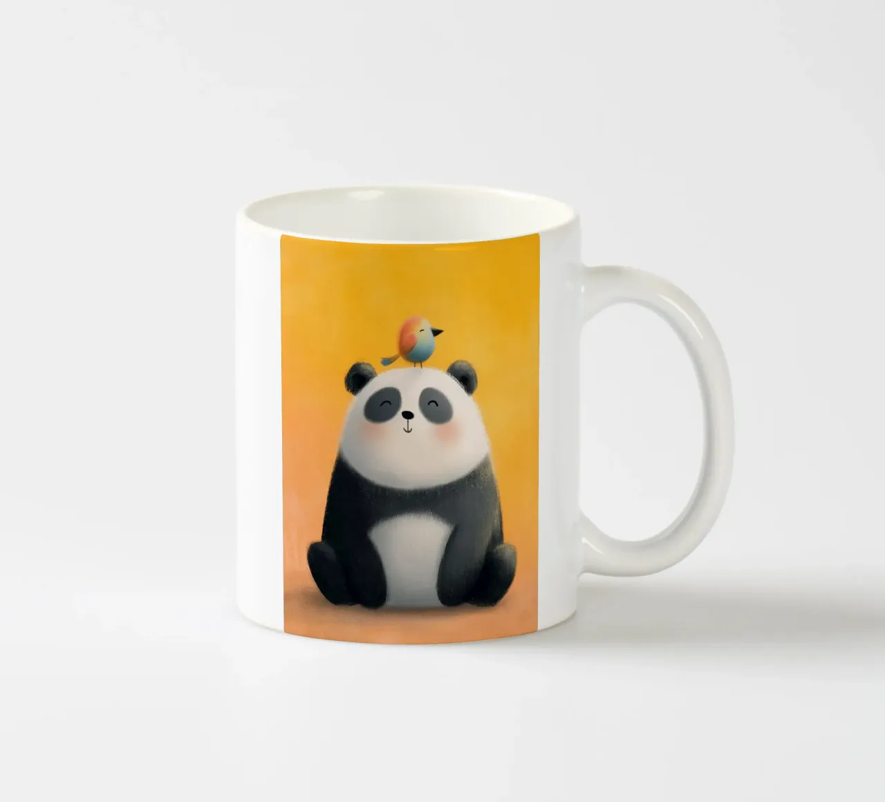 Panda and the Little Bird tazza in ceramica da Kiara