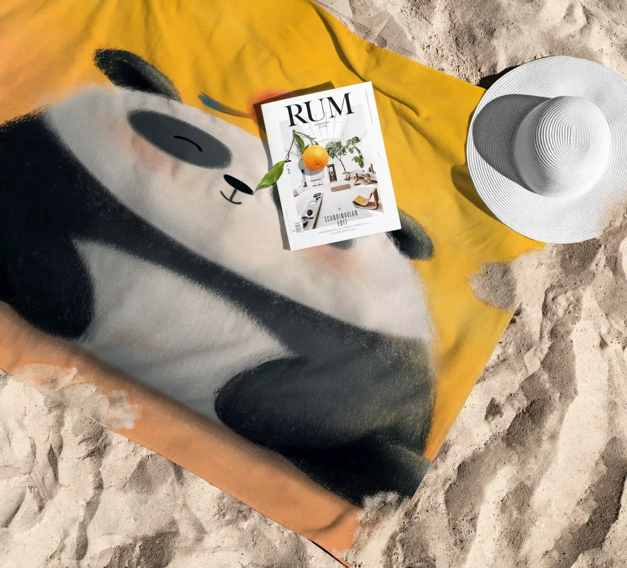Panda and the Little Bird telo mare da Kiara