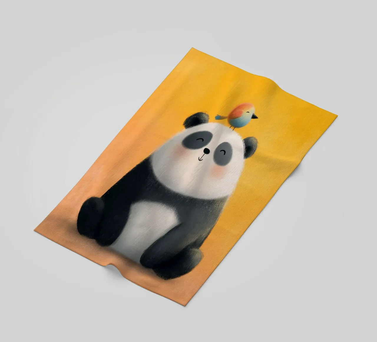 Panda and the Little Bird telo mare da Kiara