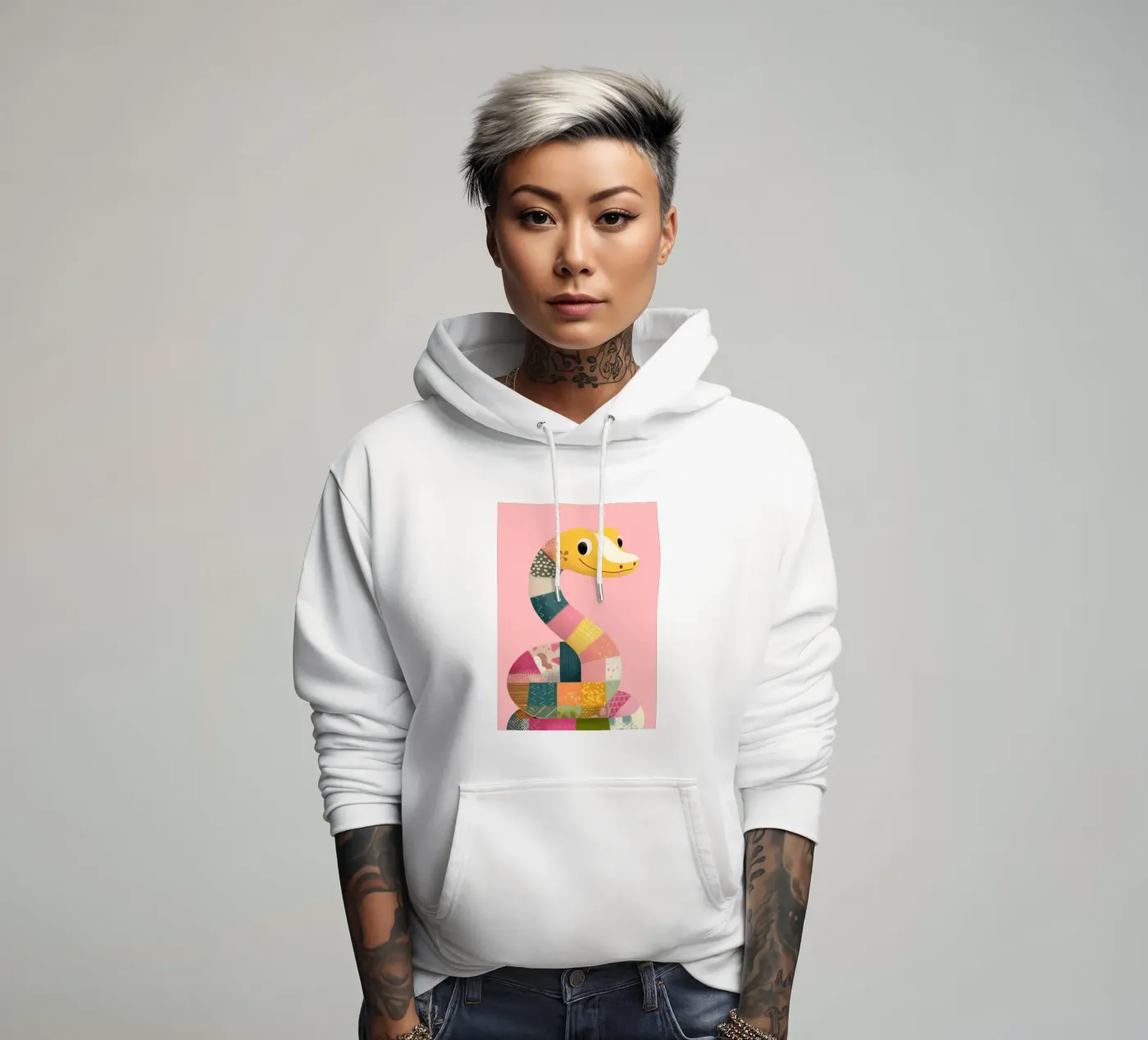 Patchy Python sweat à capuche de Kiara