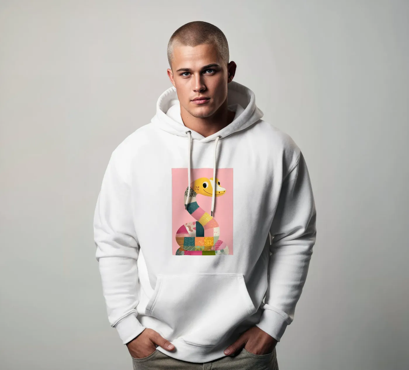 Patchy Python Hoodie von Kiara