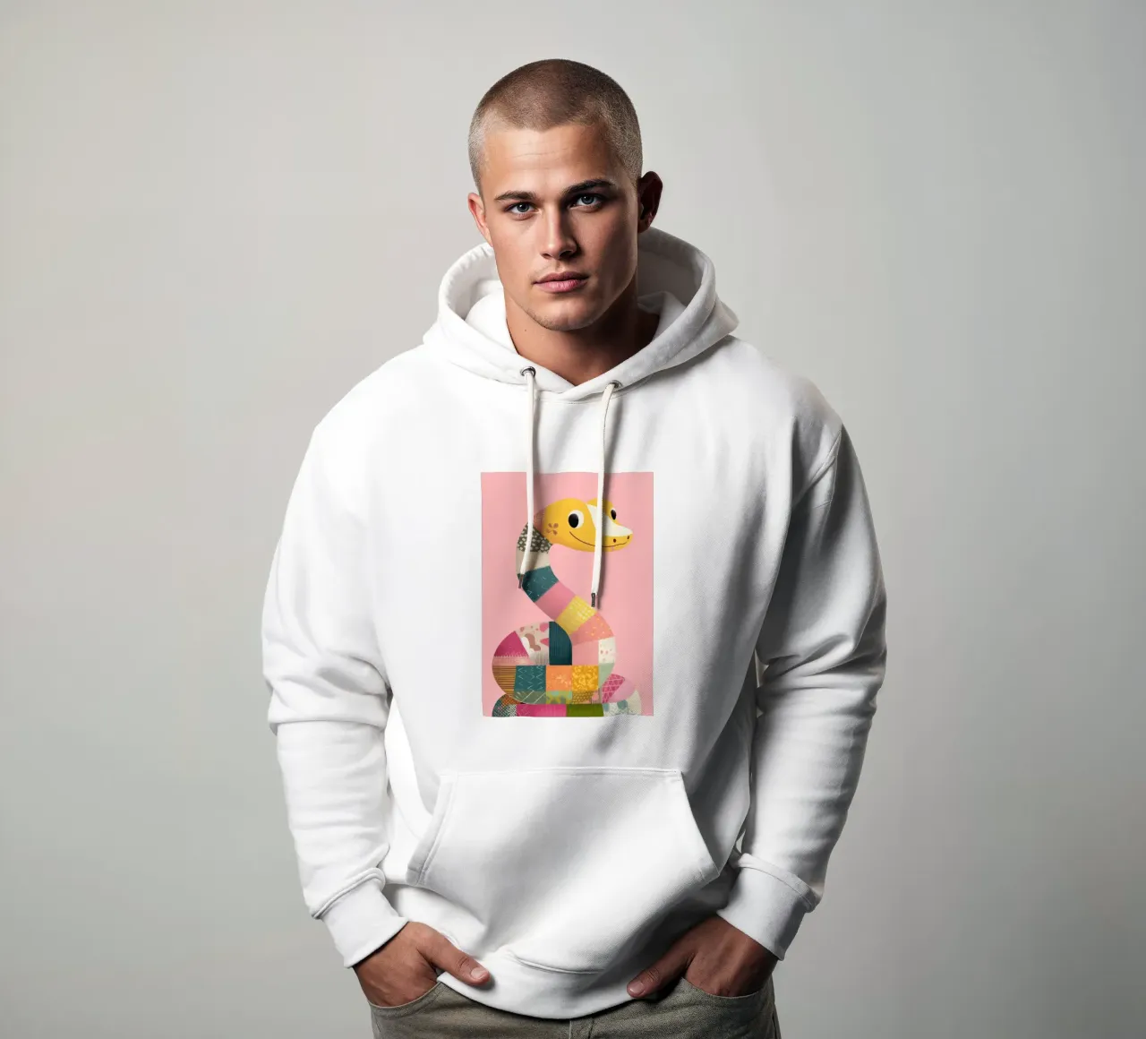 Patchy Python felpa con cappuccio da Kiara