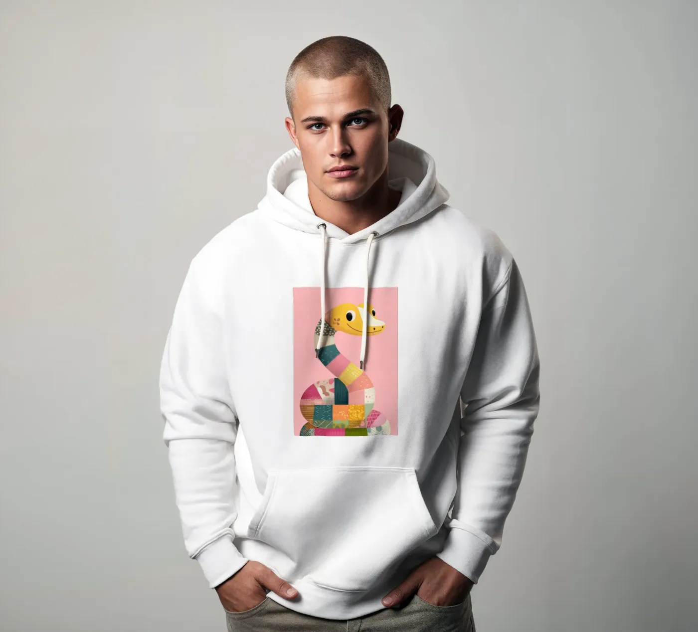Patchy Python Hoodie von Kiara