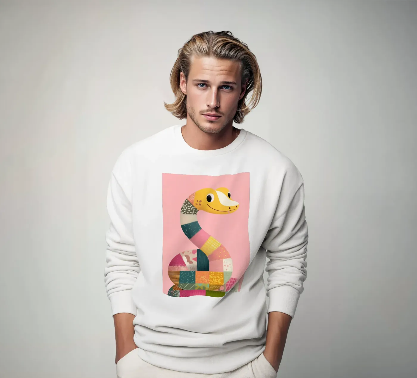 Patchy Python Sweatshirt von Kiara