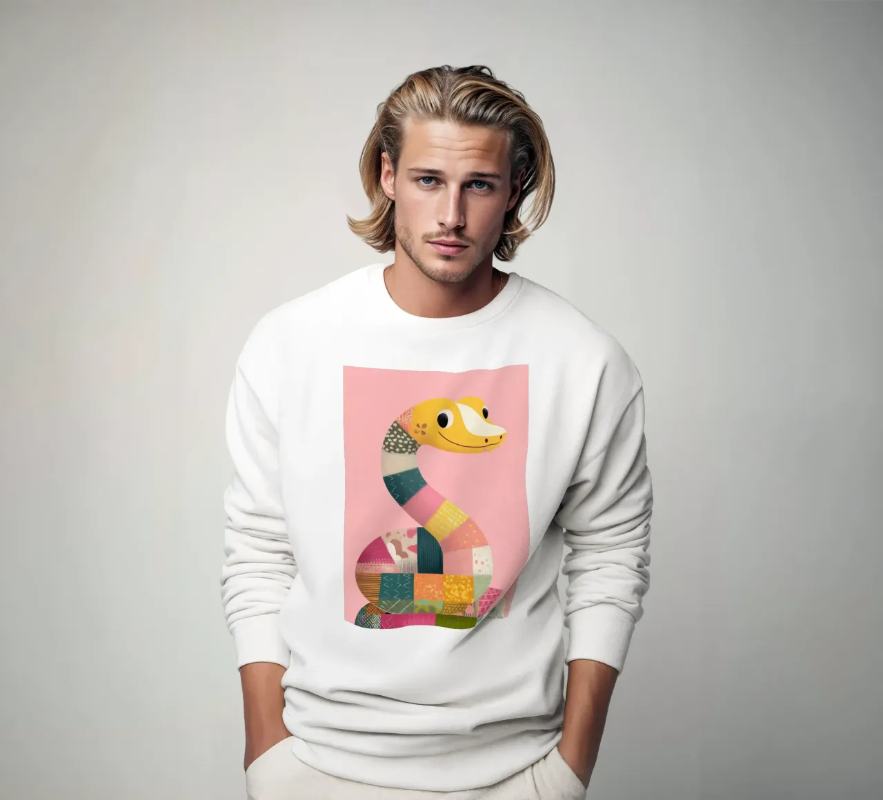 Patchy Python Sweatshirt von Kiara