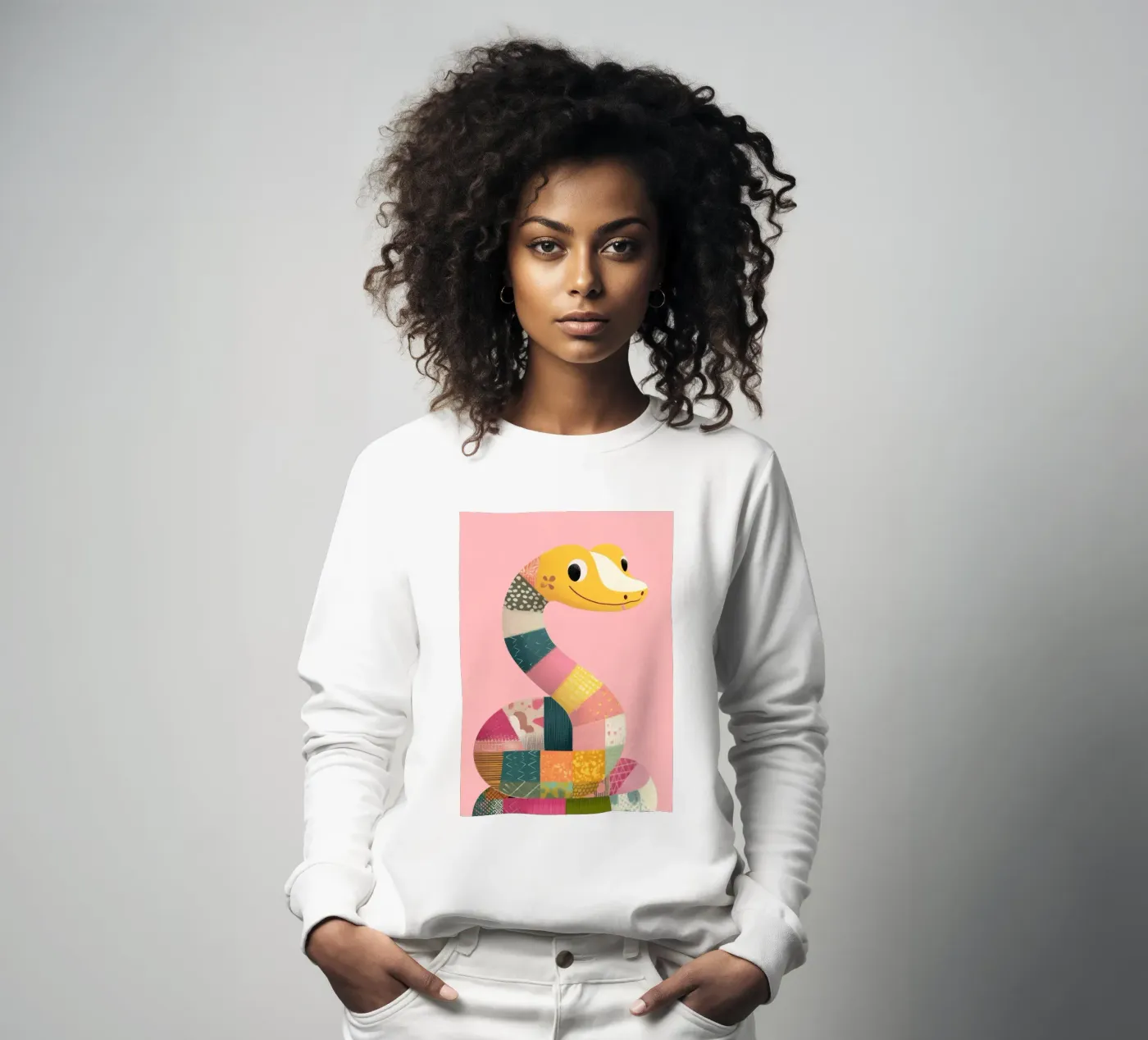 Patchy Python Sweatshirt von Kiara