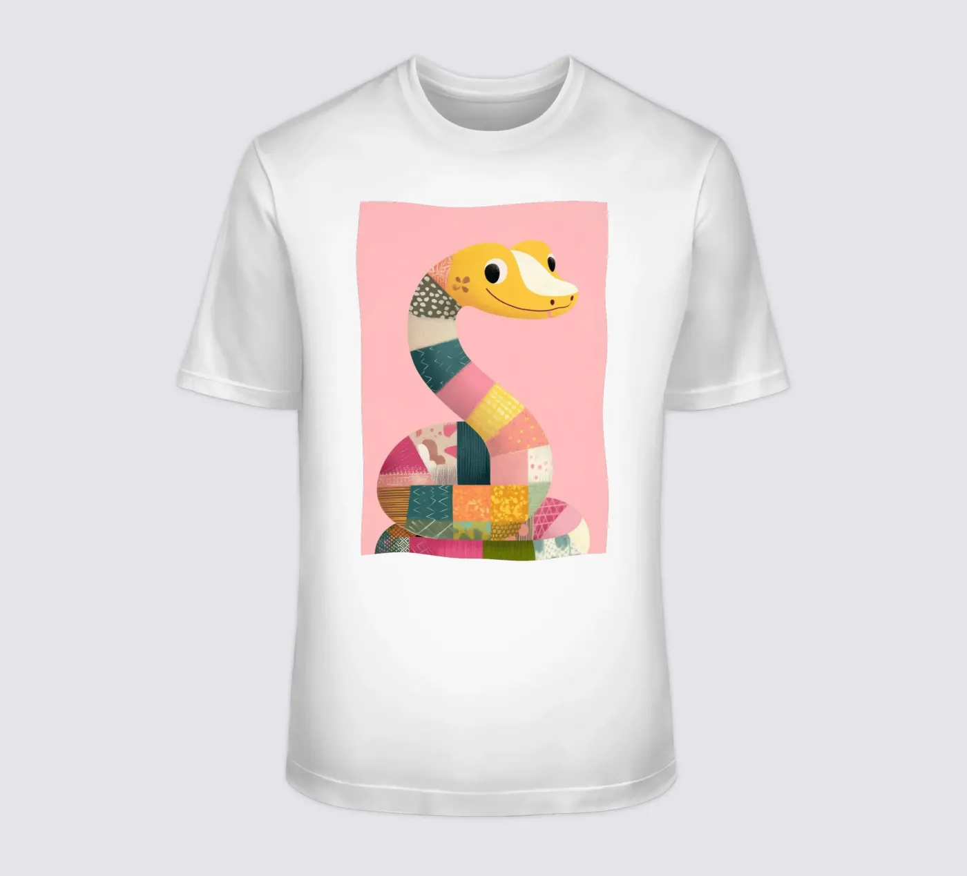 Patchy Python t-shirt van Kiara