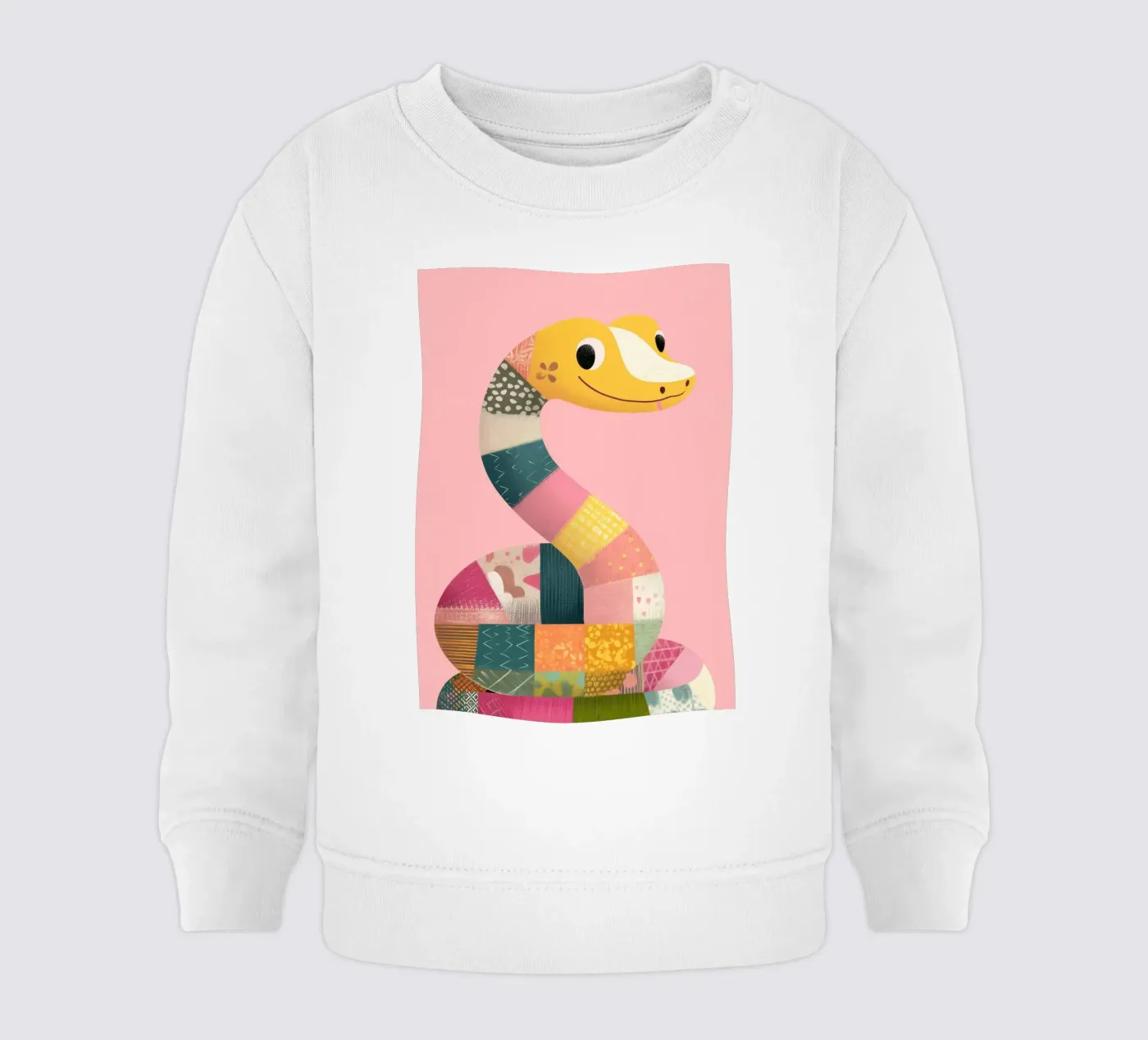 Patchy Python Baby Sweatshirt von Kiara