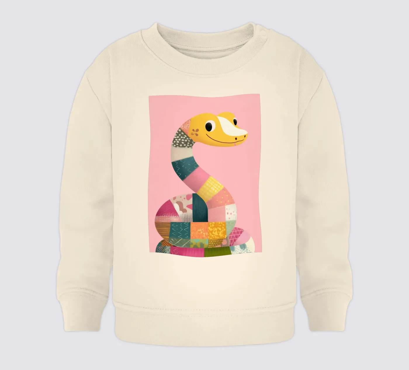 Patchy Python baby sweatshirt van Kiara