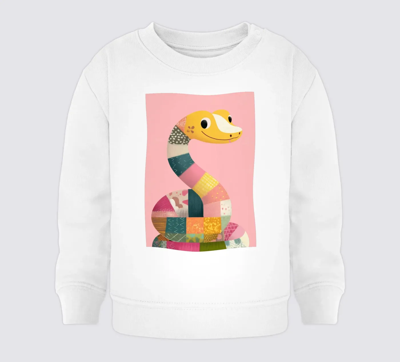Patchy Python Baby Sweatshirt von Kiara