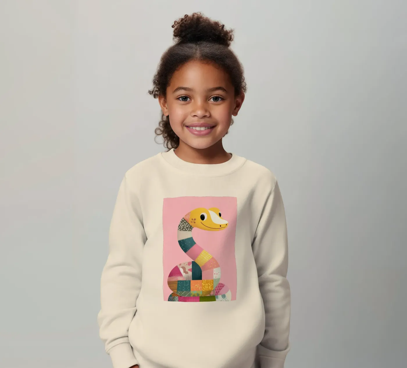 Patchy Python Kinder Sweatshirt von Kiara