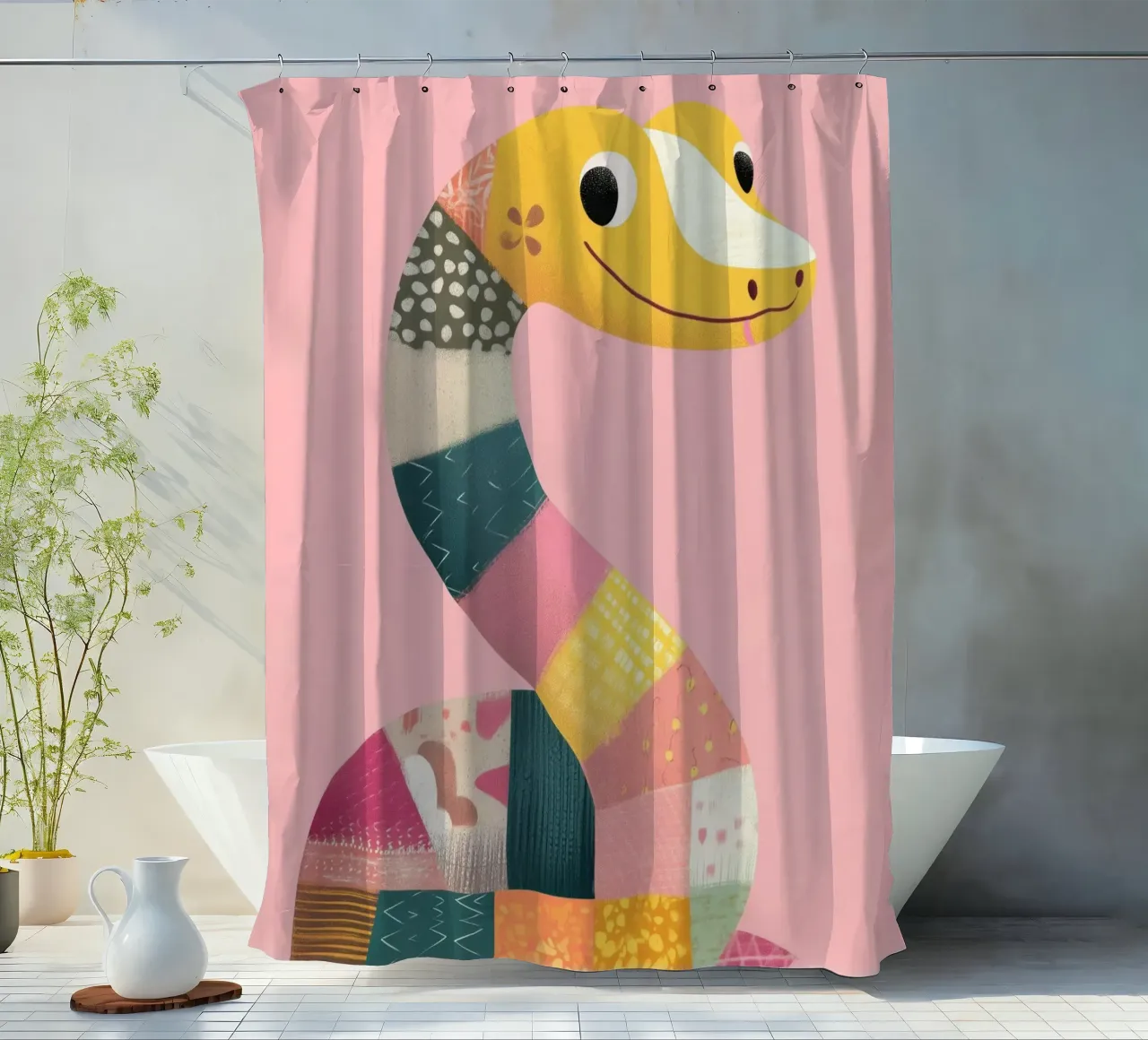 Patchy Python douchegordijn van Kiara