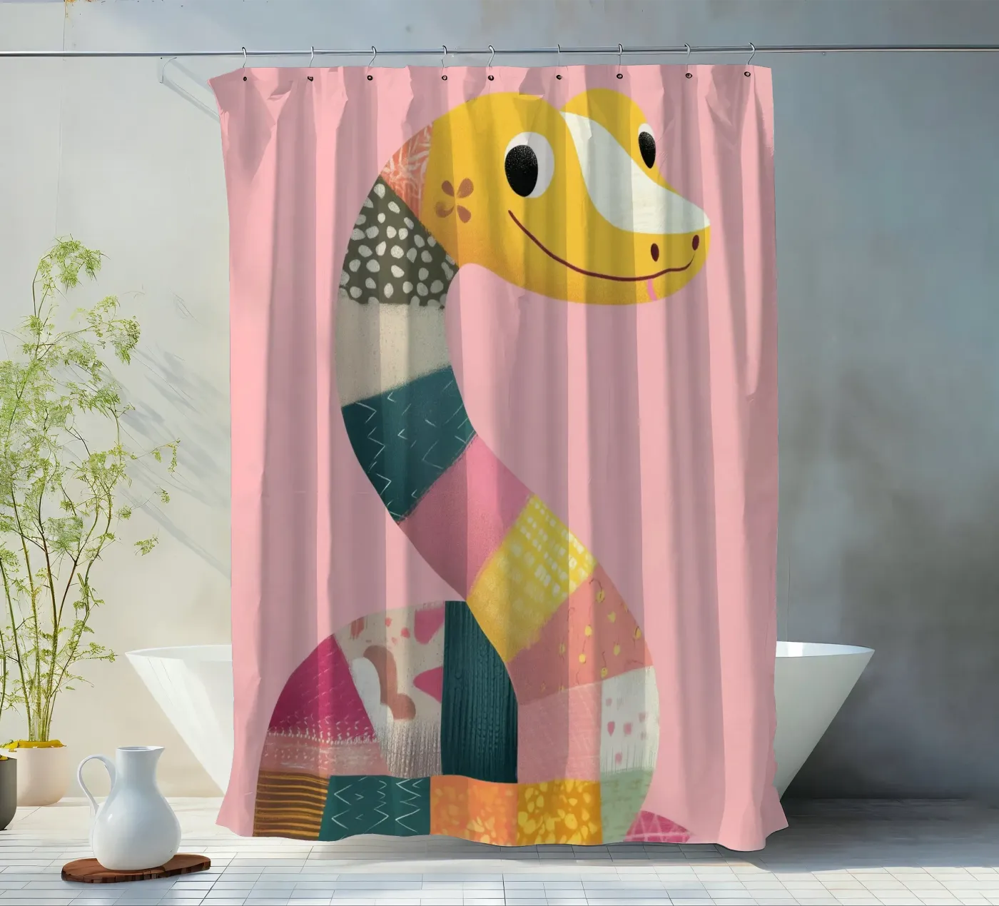 Patchy Python douchegordijn van Kiara