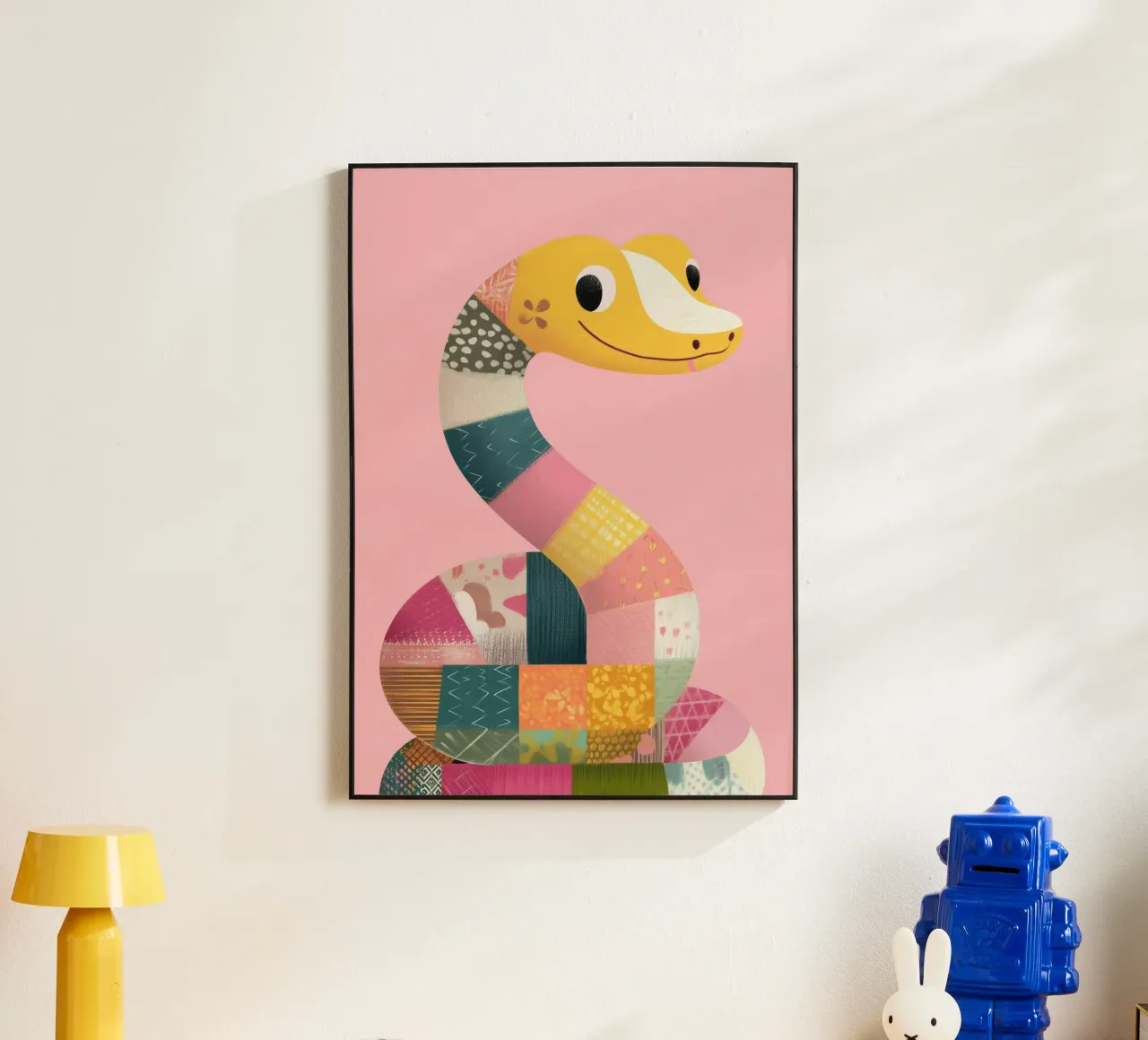 Patchy Python alu-dibond by Kiara