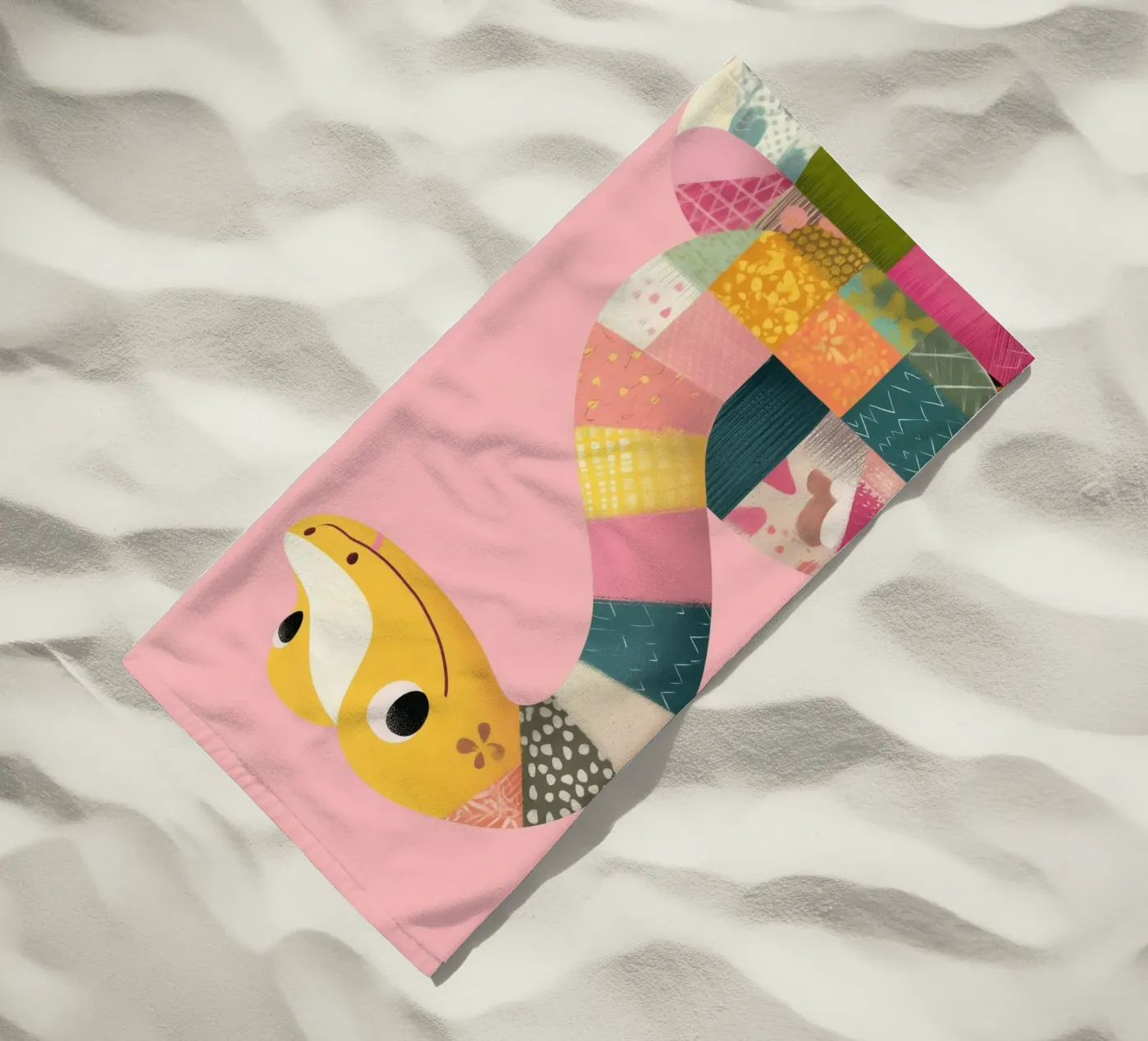 Patchy Python strandhanddoek van Kiara